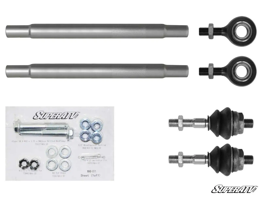 CANAM MAVERICK X3 64 HEAVY DUTY TIE ROD KIT, SUPERATV TRRA-CA-X3-14-ST-001 709402021 image 1