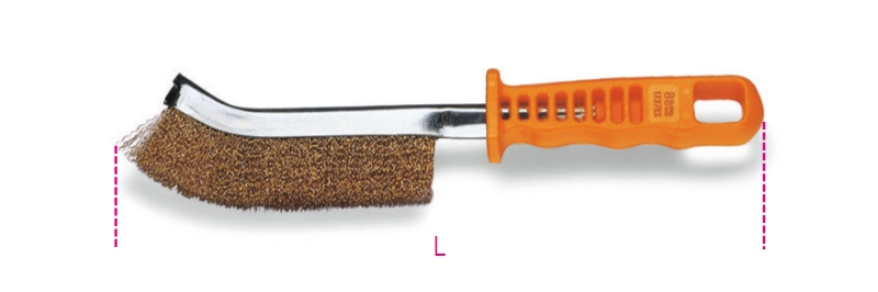 Brake Shoe Cleaning Brush Brassed Steel Wires 270mm - Beta Tools 1737NX image 1