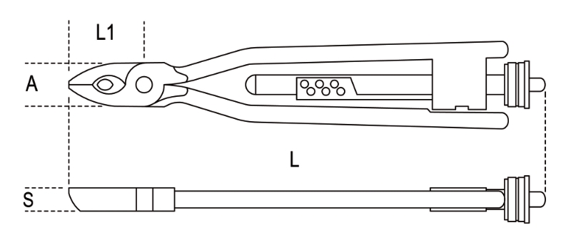 Wire Twisting Pliers with Automatic Return 255mm - Beta Tools 1761 thumbnail 3