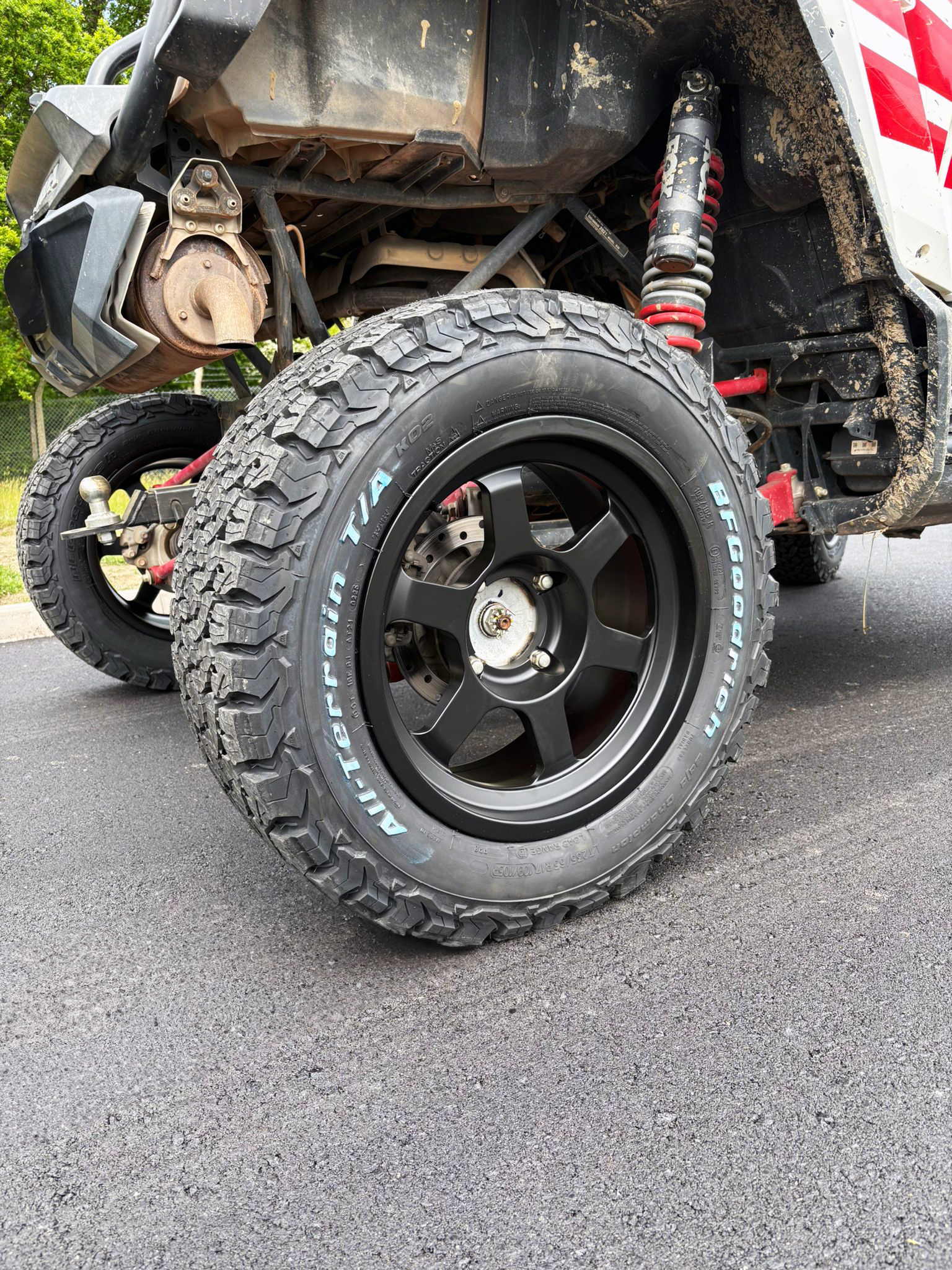 17x8 UHD FORGED 6 SPOKE WHEELS, 5/114.3 (5x114.3) UTV SXS MOTORSPORT DRIFT RALLY thumbnail 6