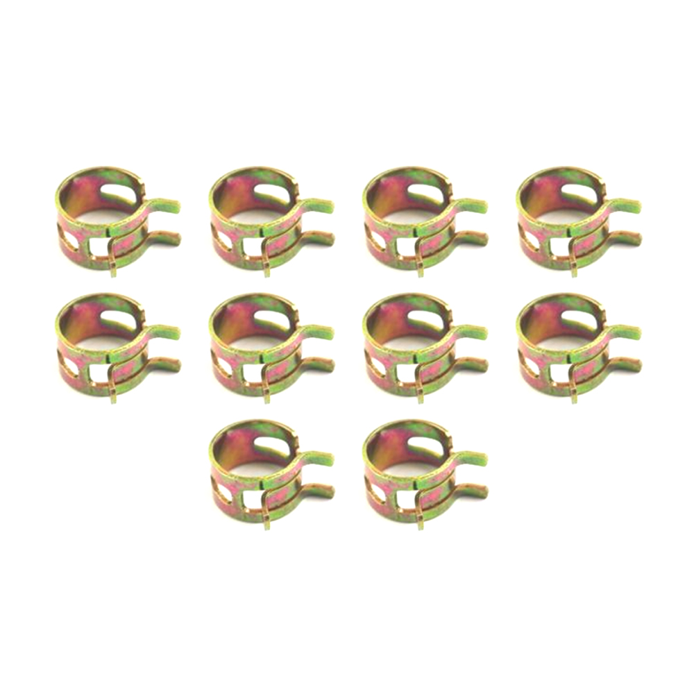 8-10mm STEEL SPRING HOSE CLIPS CLAMPS - PACK OF 10 - SM-07046 image 1