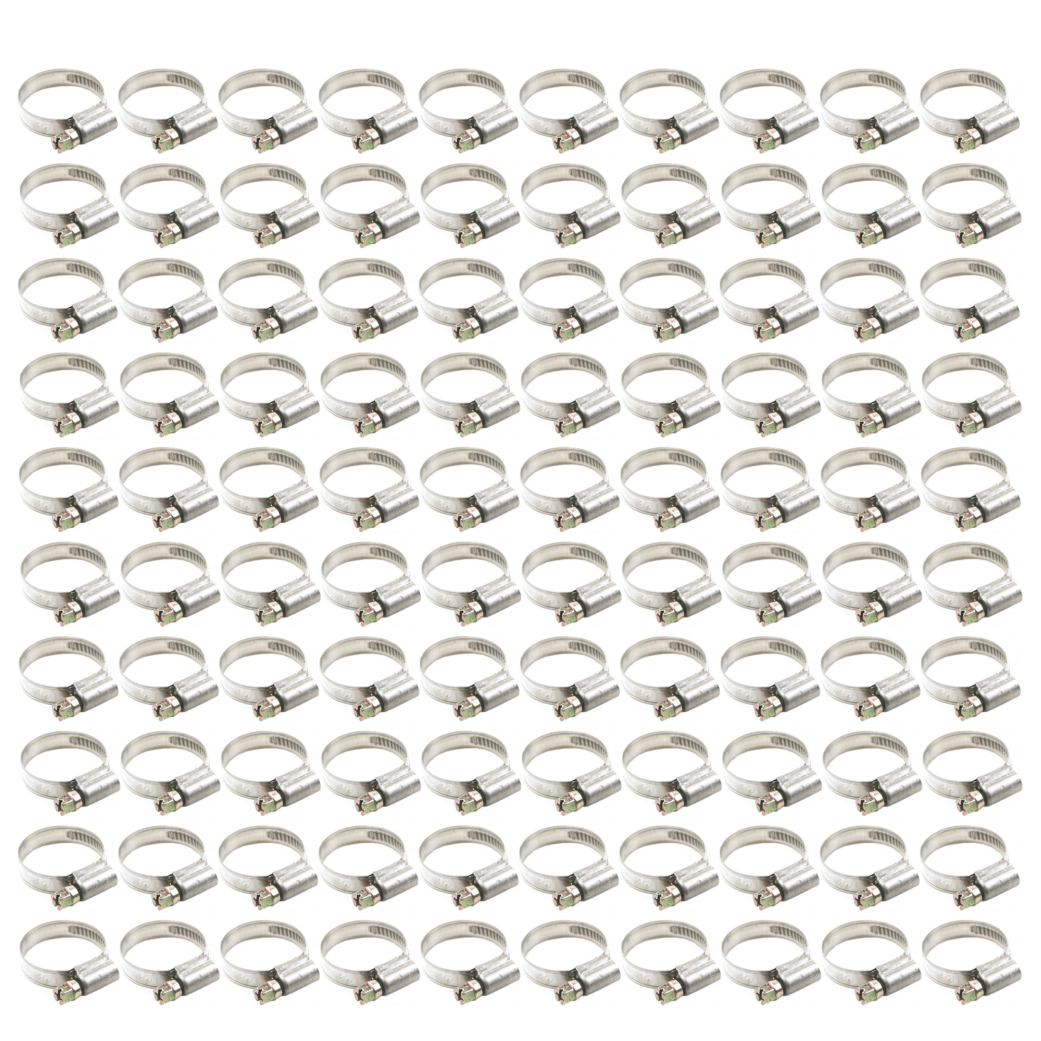JUBILEE PIPE CLIP 20 - 32mm KALE CLAMP 304 STAINLESS STEEL (PACK OF 100)