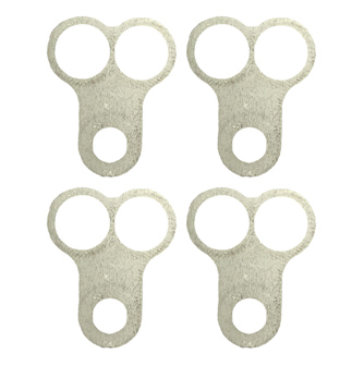 CARBURETOR HOSE HOLDER CLIP, TWIN HOLE / SUIT 8mm PIPE PK4, /