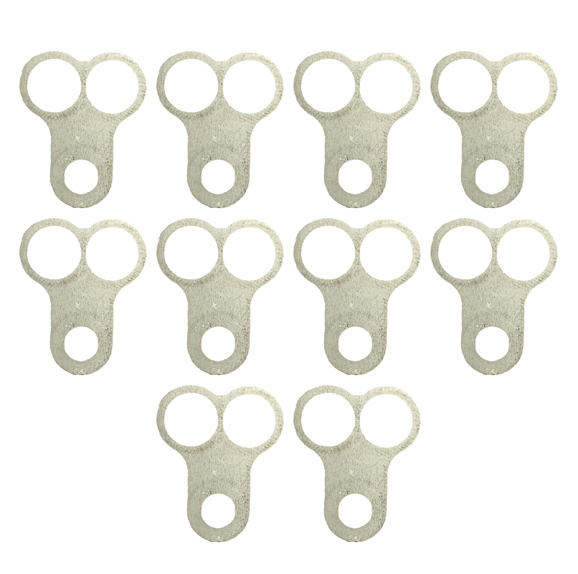CARBURETOR HOSE HOLDER CLIP, TWIN HOLE / SUIT 8mm PIPE PK10, /
