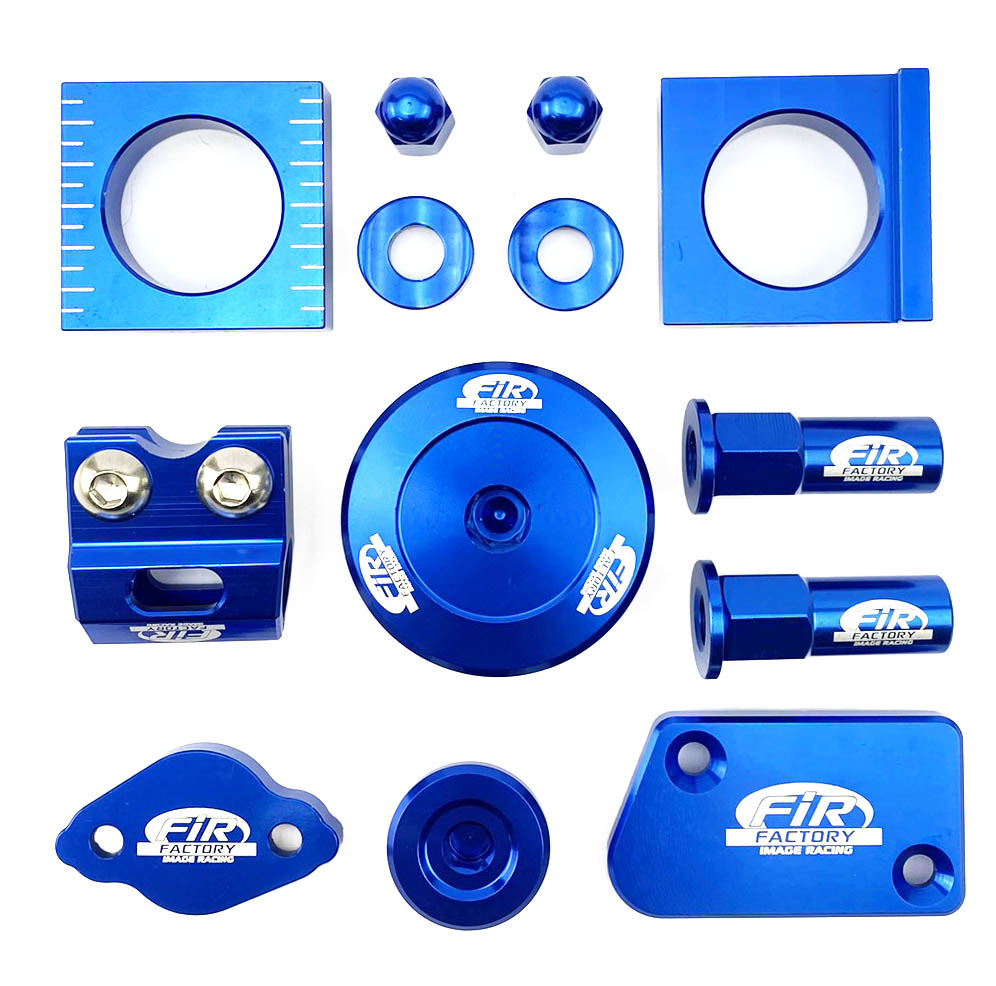 11PC BLING KIT YAMAHA 250/450, FIR CPK-403, CNC ALLOY, AXLE BLOCK, CAPS, TYRE NUT