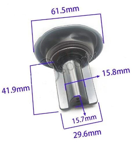 CARBURETTOR PLUNGER SLIDER DIAPHRAGM KIT 2001-2017 YAMAHA YBR YFZ XTZ 125 TW 200 5LB-E434A-00 thumbnail 2