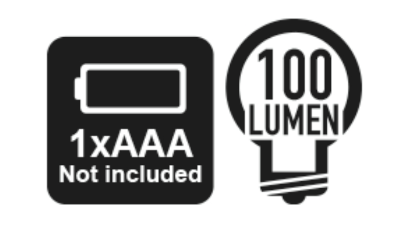 LED Inspection Torch Anodized Aluminum 100 Lumens 92mm - Beta Tools 1833 XS/1 thumbnail 2