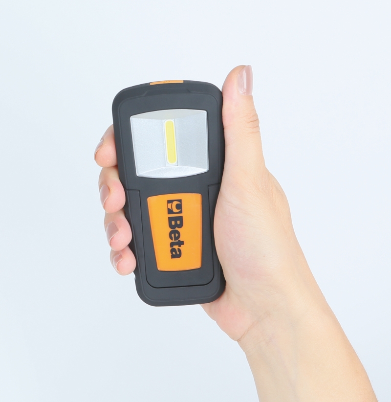 Compact Rechargeable Inspection Lamp Ultra-Bright LEDs 100-200 Lumens Spot 75 Lumens - Beta Tools 1838COB thumbnail 2