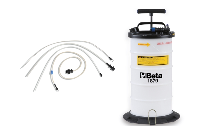 Manual/Pneumatic Fluid Extractor 9.5L with Nylon Joints - Beta Tools 1879 9,5 image 1