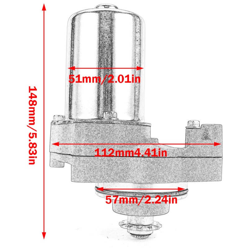 STARTER MOTOR 06-13 HONDA TRX90 31210-HP2-671 thumbnail 3