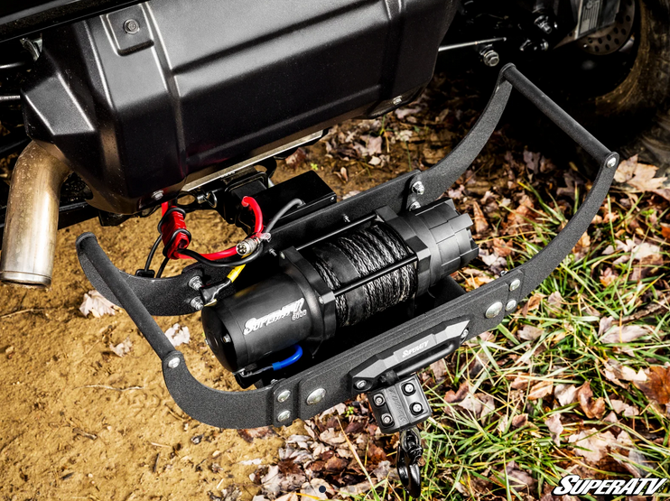 RECEIVER HITCH WINCH QUICK CONNECT KIT 12V WINCH 2 TON 2,000KG, ATV/UTV, SYNTHETIC ROPE, 4 BOLT, SUPERATV WN-4500 image 1