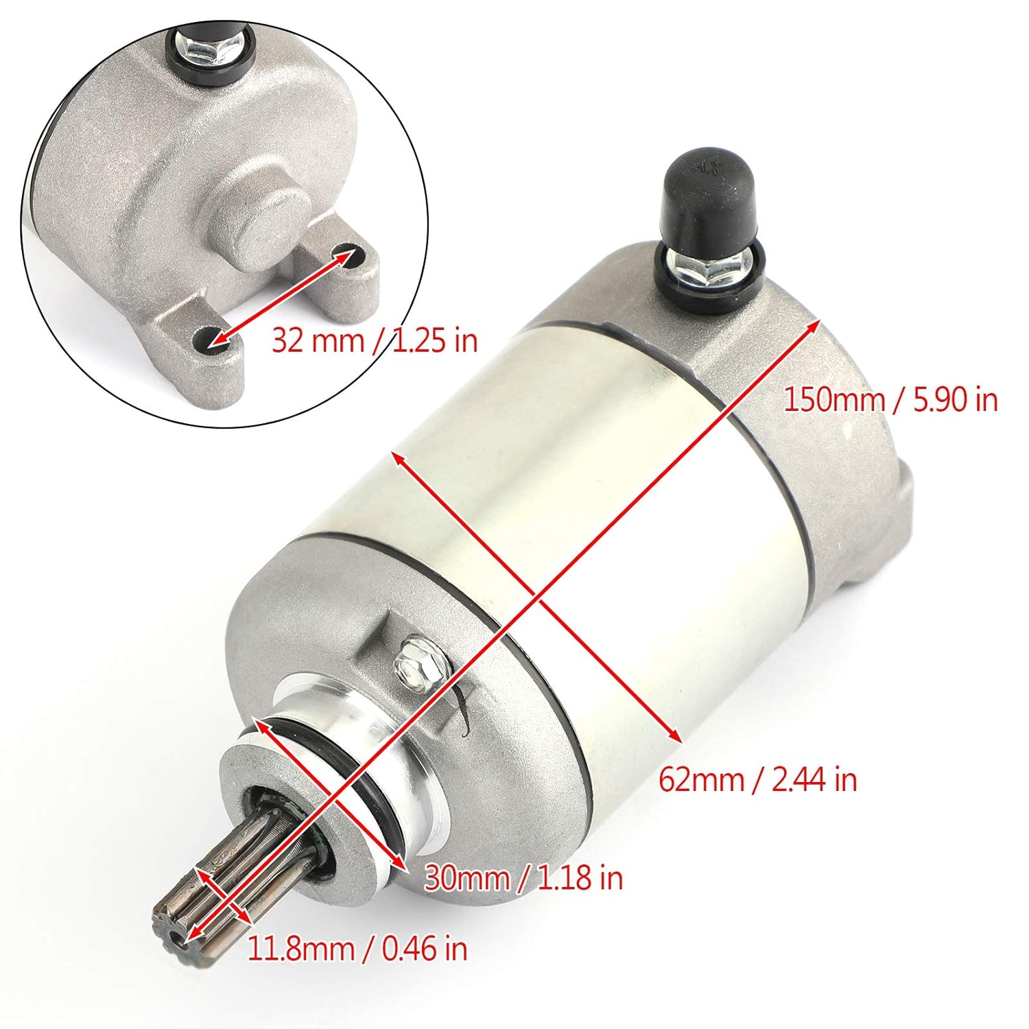 STARTER MOTOR 2003-2006 HONDA CBR600 RR 31200-MEE-D00 31200-MEE-003 thumbnail 3