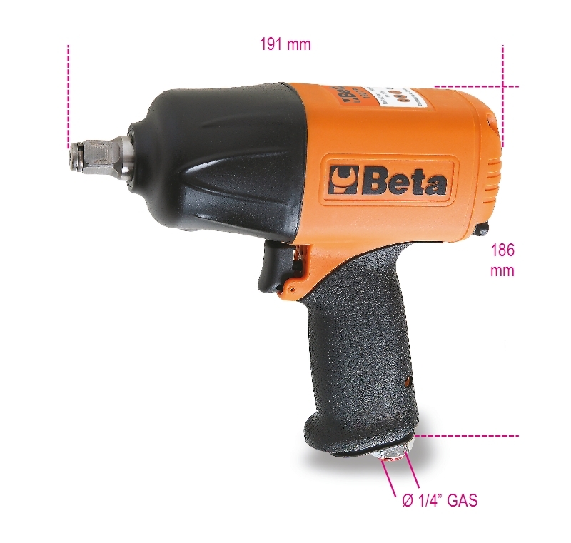 Reversible Impact Wrench 1/2 Composite Material 1750Nm - Beta Tools 1927P thumbnail 6