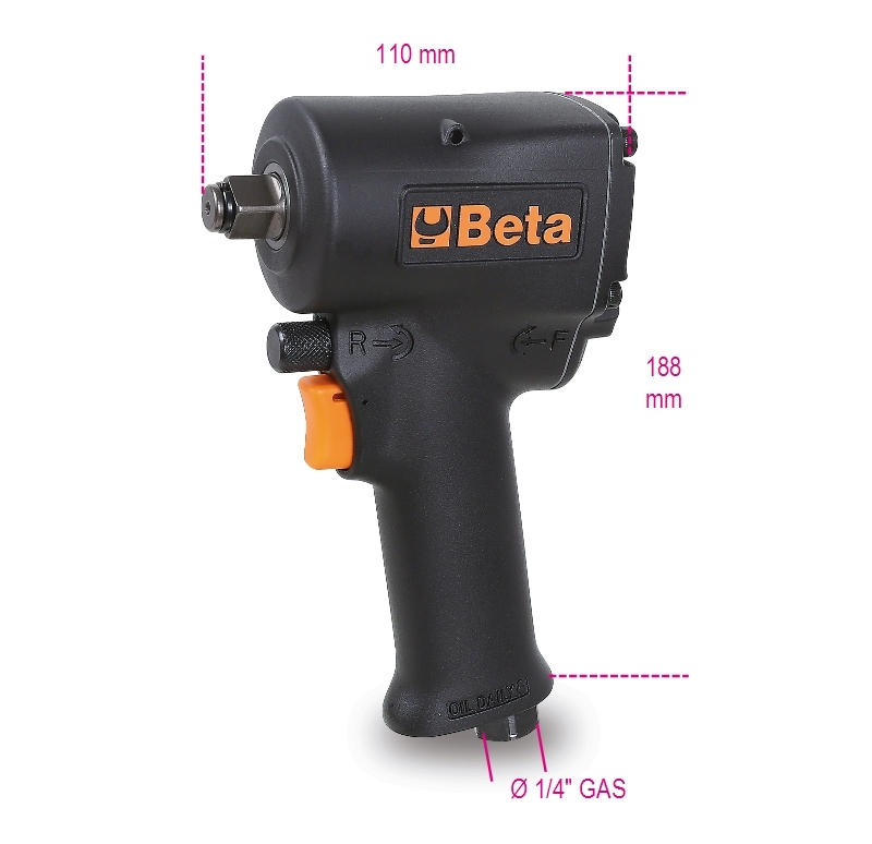 Compact Reversible Impact Wrench 1/2 - Beta Tools 1927XM thumbnail 6