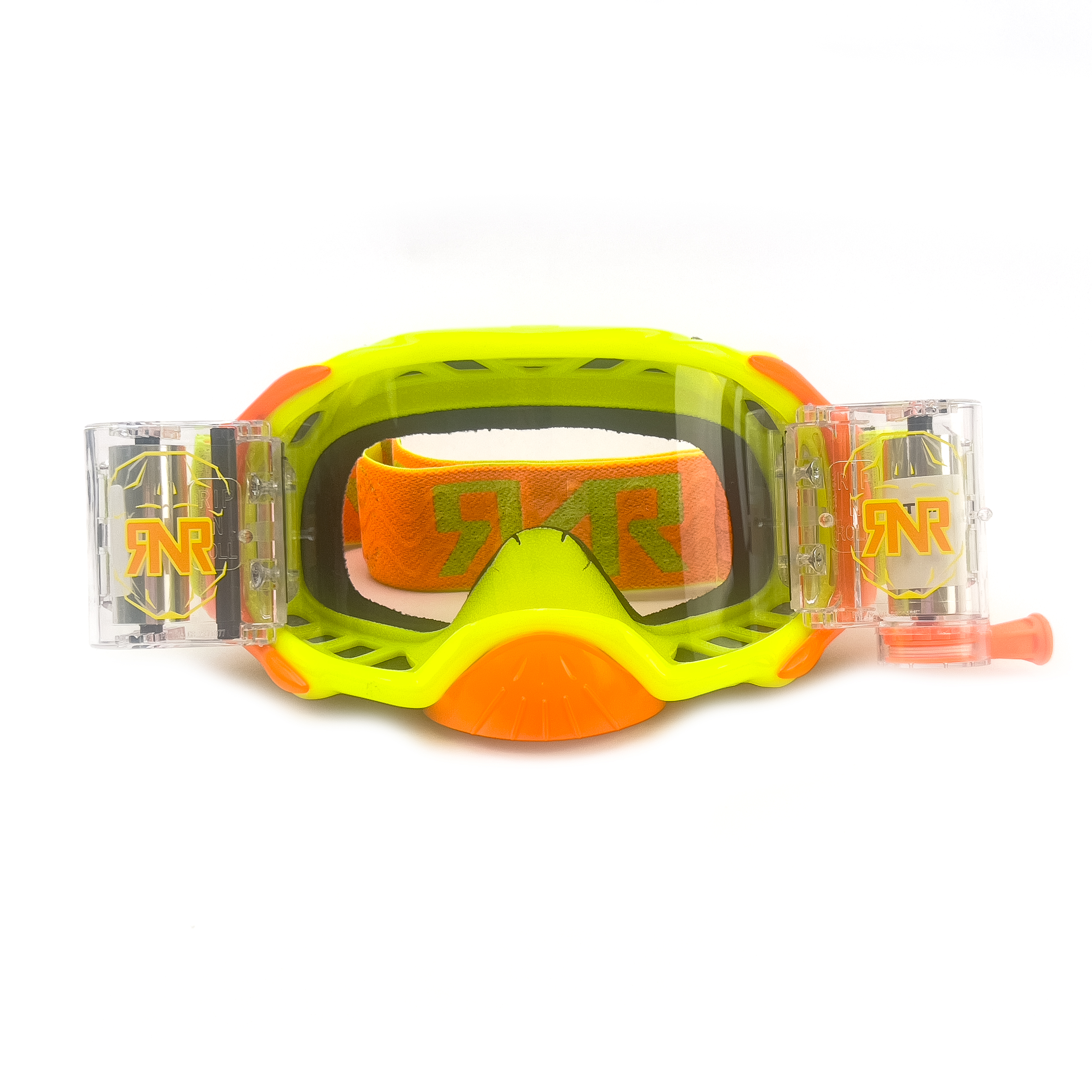 RNR PLATINUM WVS 48mm, YELLOW FLO GOGGLE, ROLL OFF, GAA68, WIDE VISION SYSTEM thumbnail 2