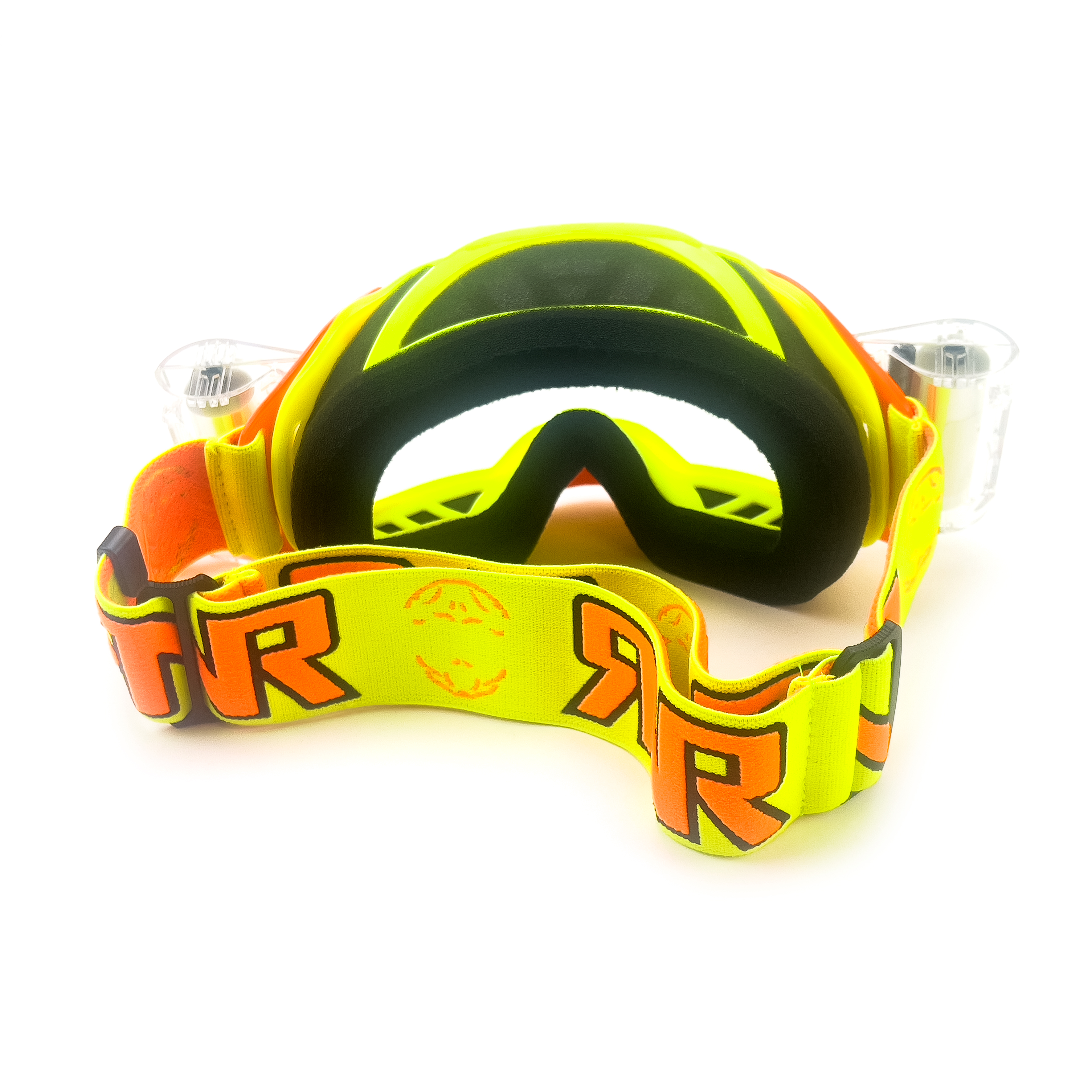 RNR PLATINUM WVS 48mm, YELLOW FLO GOGGLE, ROLL OFF, GAA68, WIDE VISION SYSTEM thumbnail 3