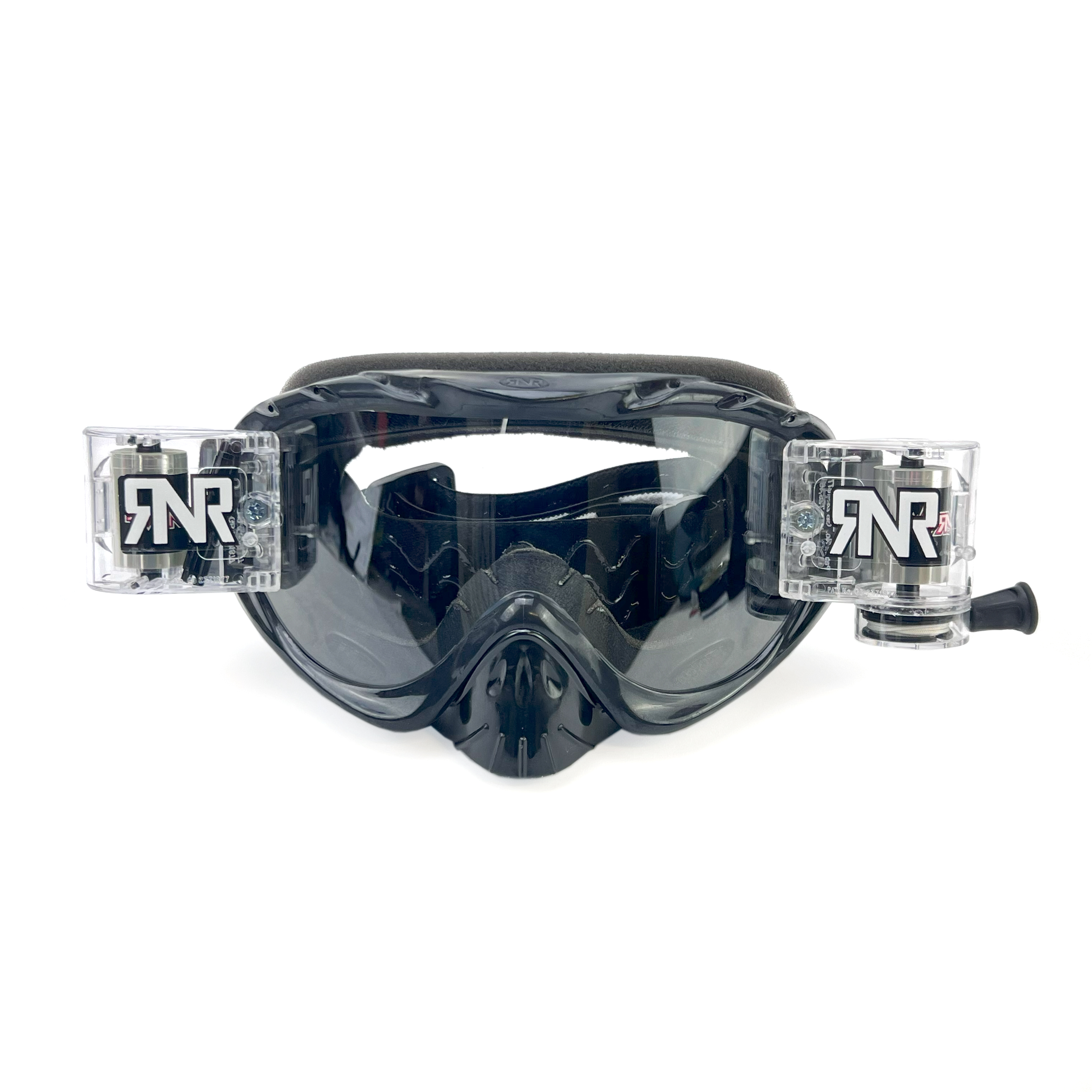 RNR HYBRID BLACK FULLY LOADED ROLL OFF, BLACK GOGGLE, GH23, ROLL & TEAR OFF thumbnail 2