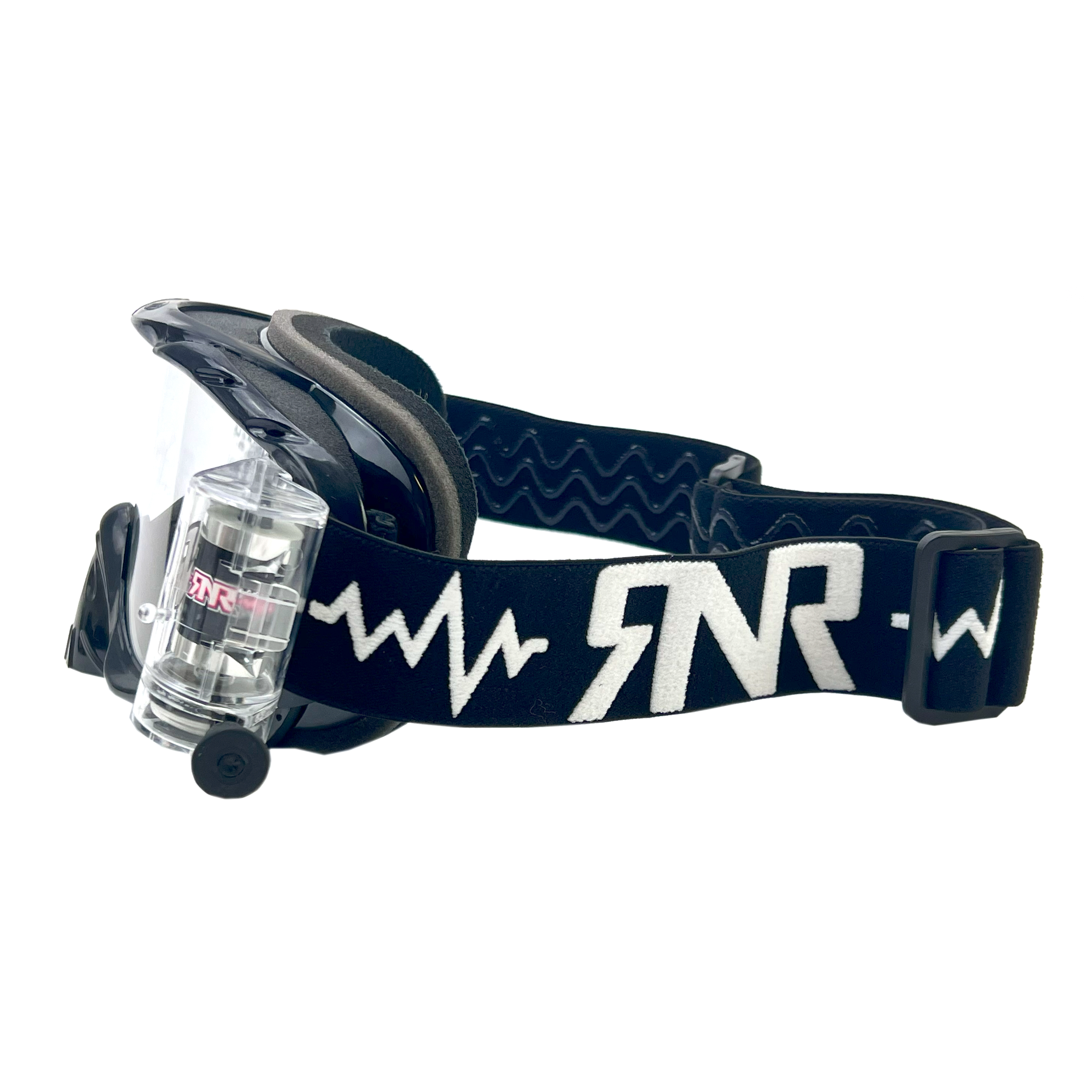 RNR HYBRID BLACK FULLY LOADED ROLL OFF, BLACK GOGGLE, GH23, ROLL & TEAR OFF thumbnail 4