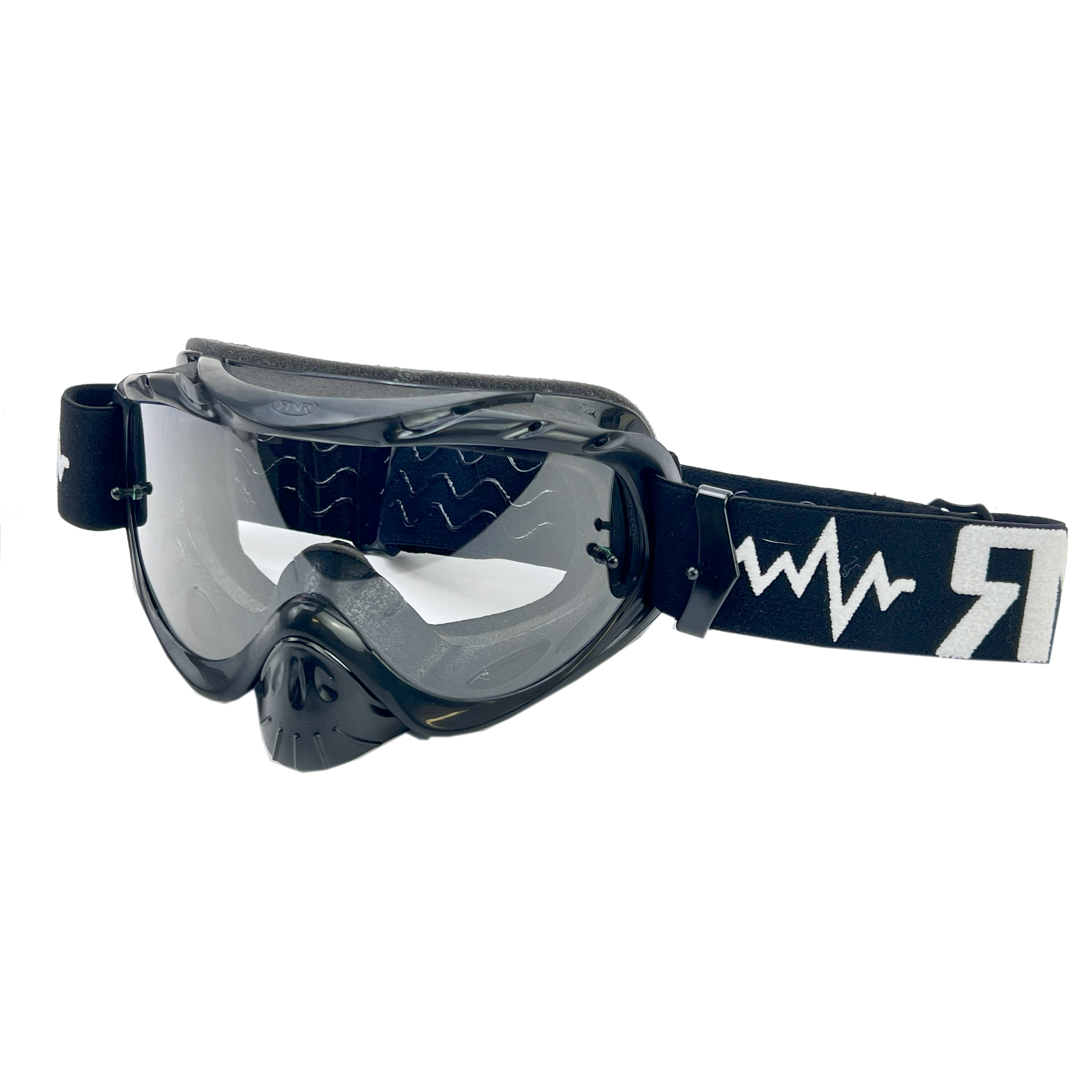 RNR HYBRID BLACK TEAR OFF, BLACK GOGGLE, GH23TO, TEAR OFF image 1