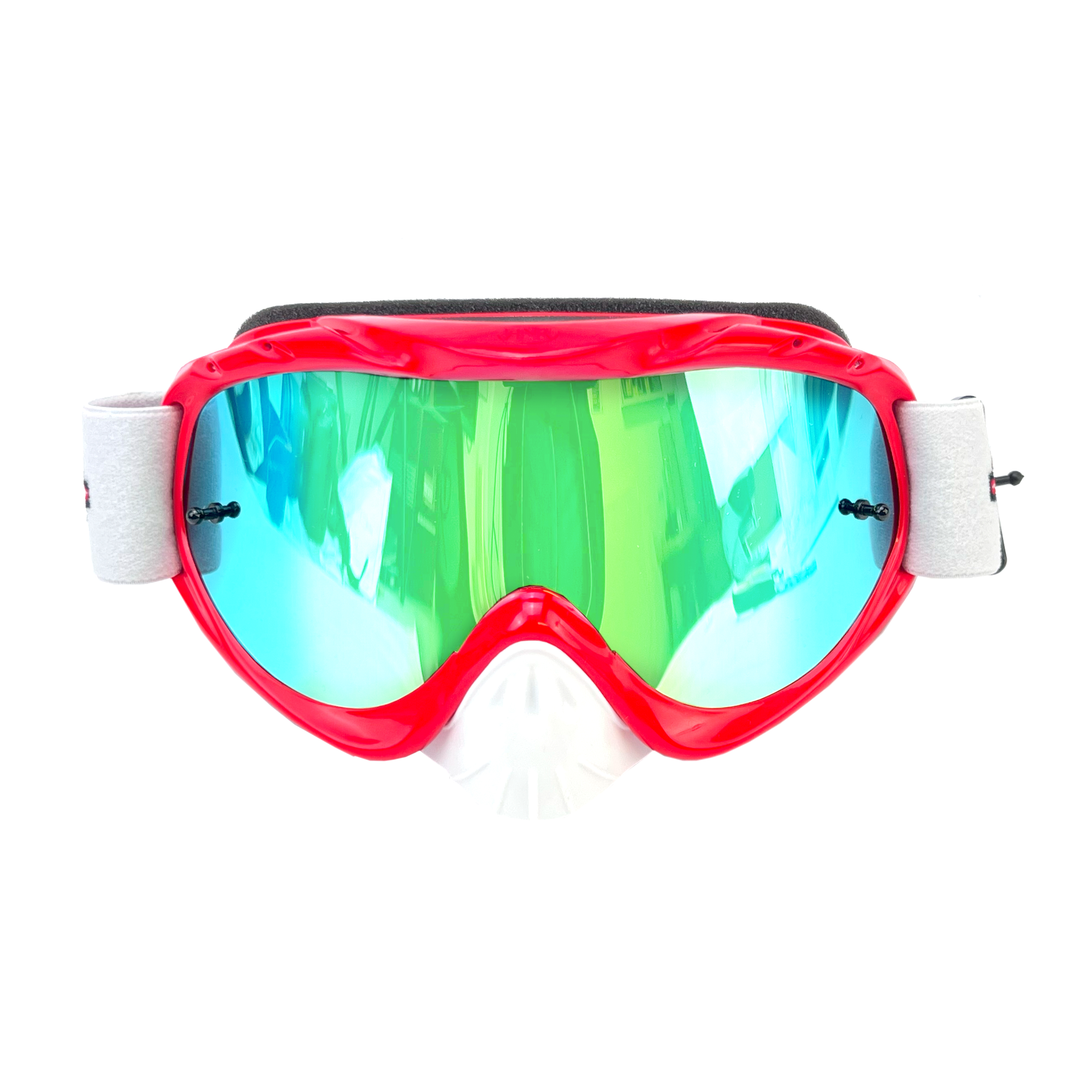 RNR HYBRID RED MIRRORED LENS, RED GOGGLE, GH45M, MIRRORED LENS thumbnail 2