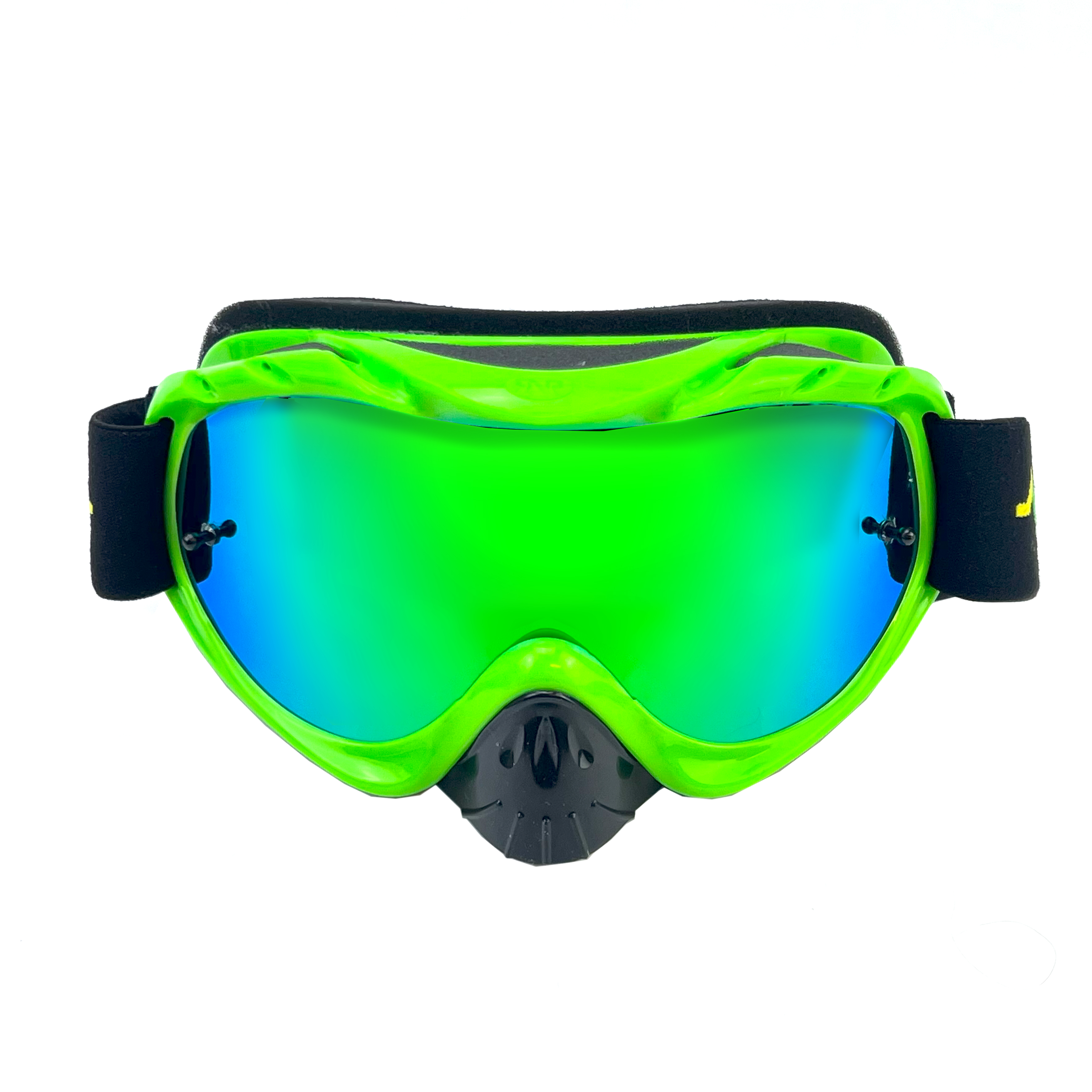 RNR HYBRID LIME GREEN MIRRORED LENS, LIME GREEN GOGGLE, GH471M, MIRRORED LENS thumbnail 2