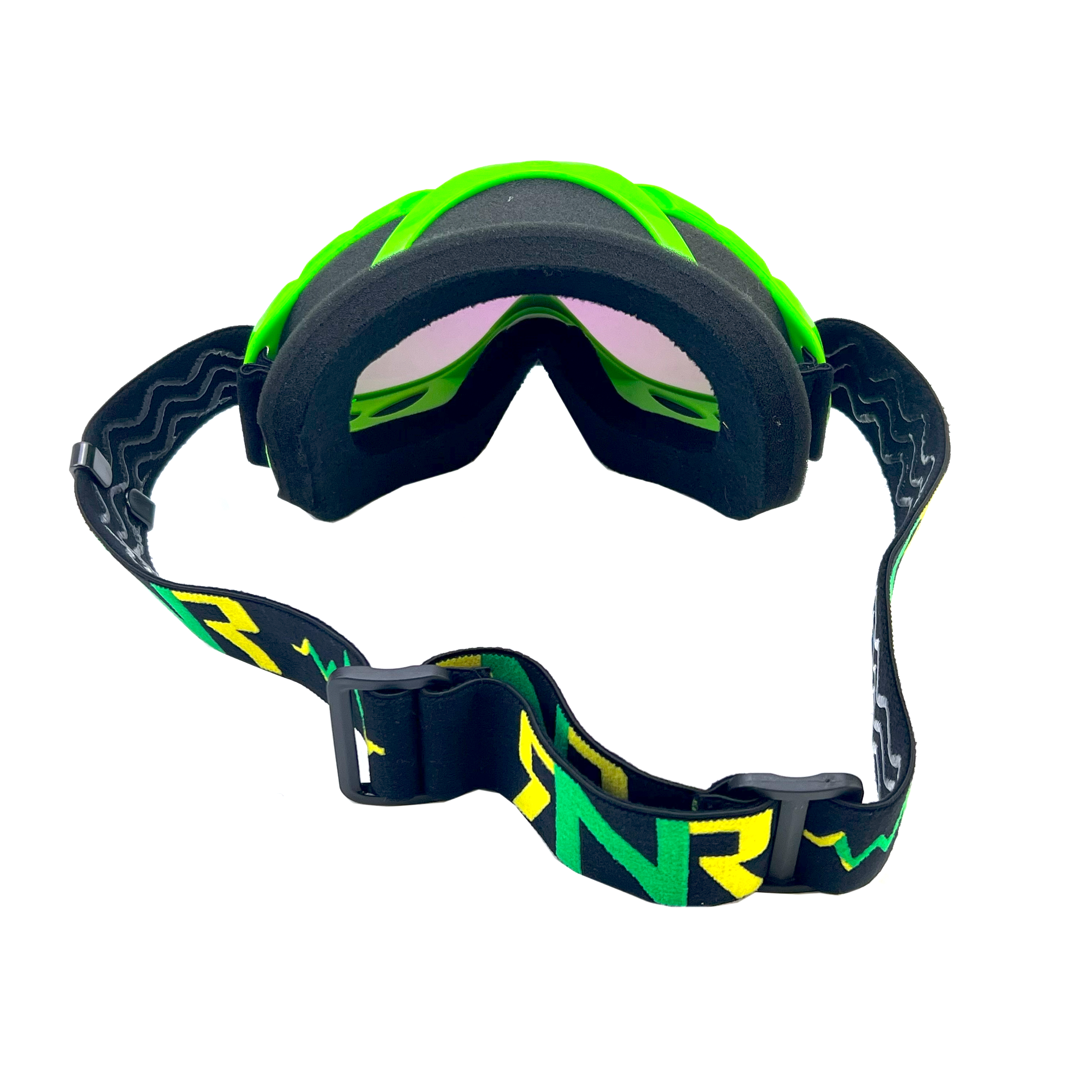 RNR HYBRID LIME GREEN MIRRORED LENS, LIME GREEN GOGGLE, GH471M, MIRRORED LENS thumbnail 3