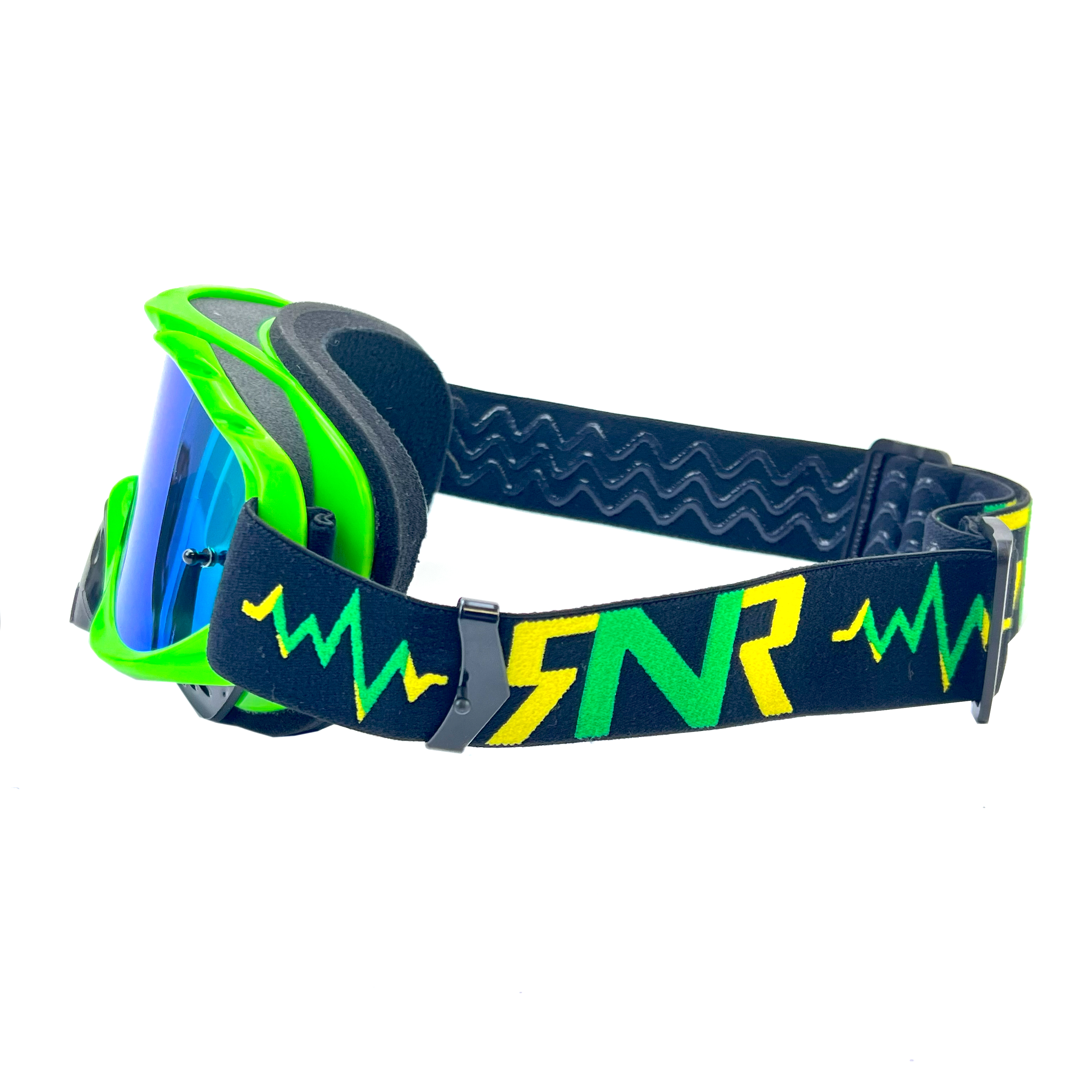 RNR HYBRID LIME GREEN MIRRORED LENS, LIME GREEN GOGGLE, GH471M, MIRRORED LENS thumbnail 4