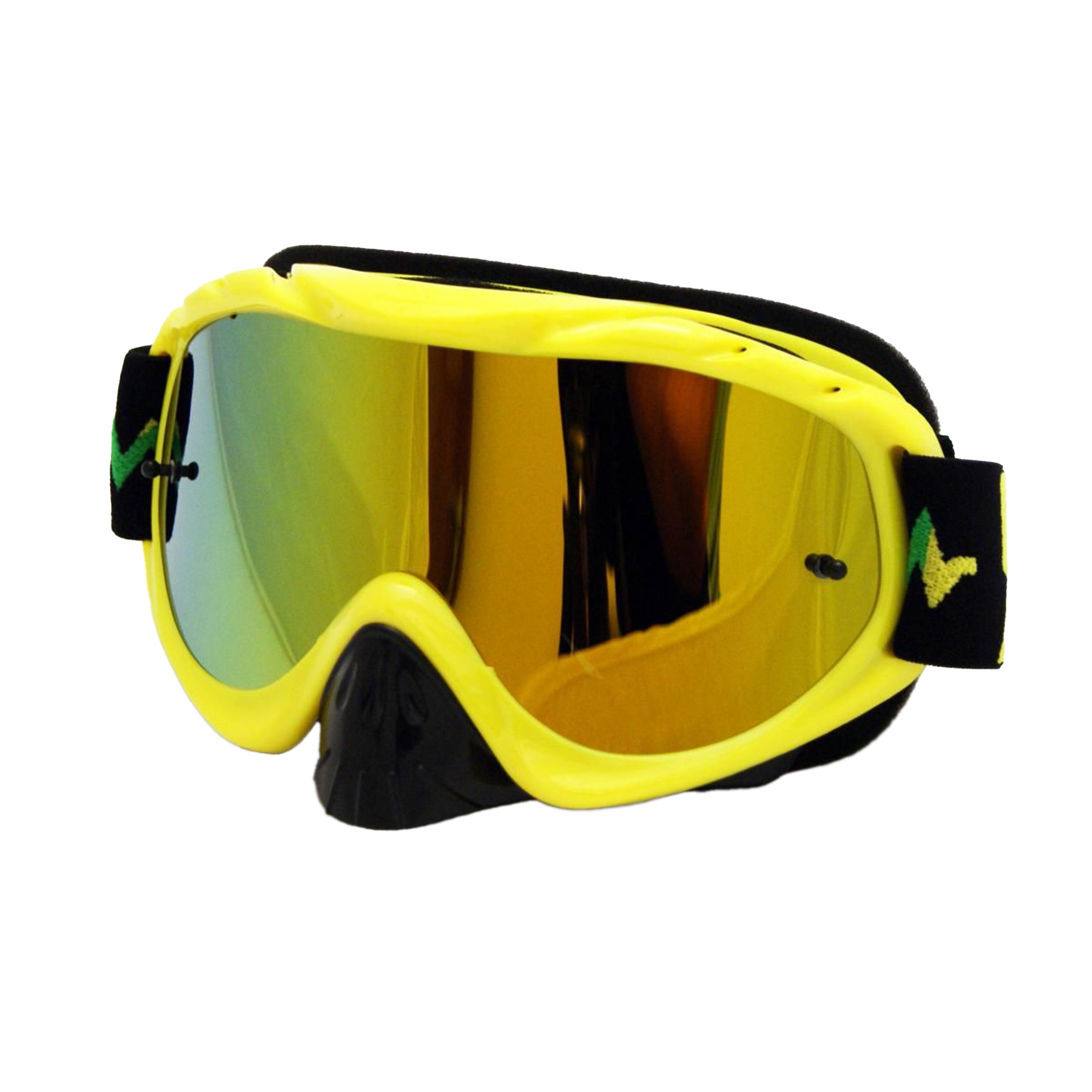 RNR HYBRID YELLOW MIRRORED LENS, YELLOW GOGGLE, GH48M, MIRRORED LENS image 1