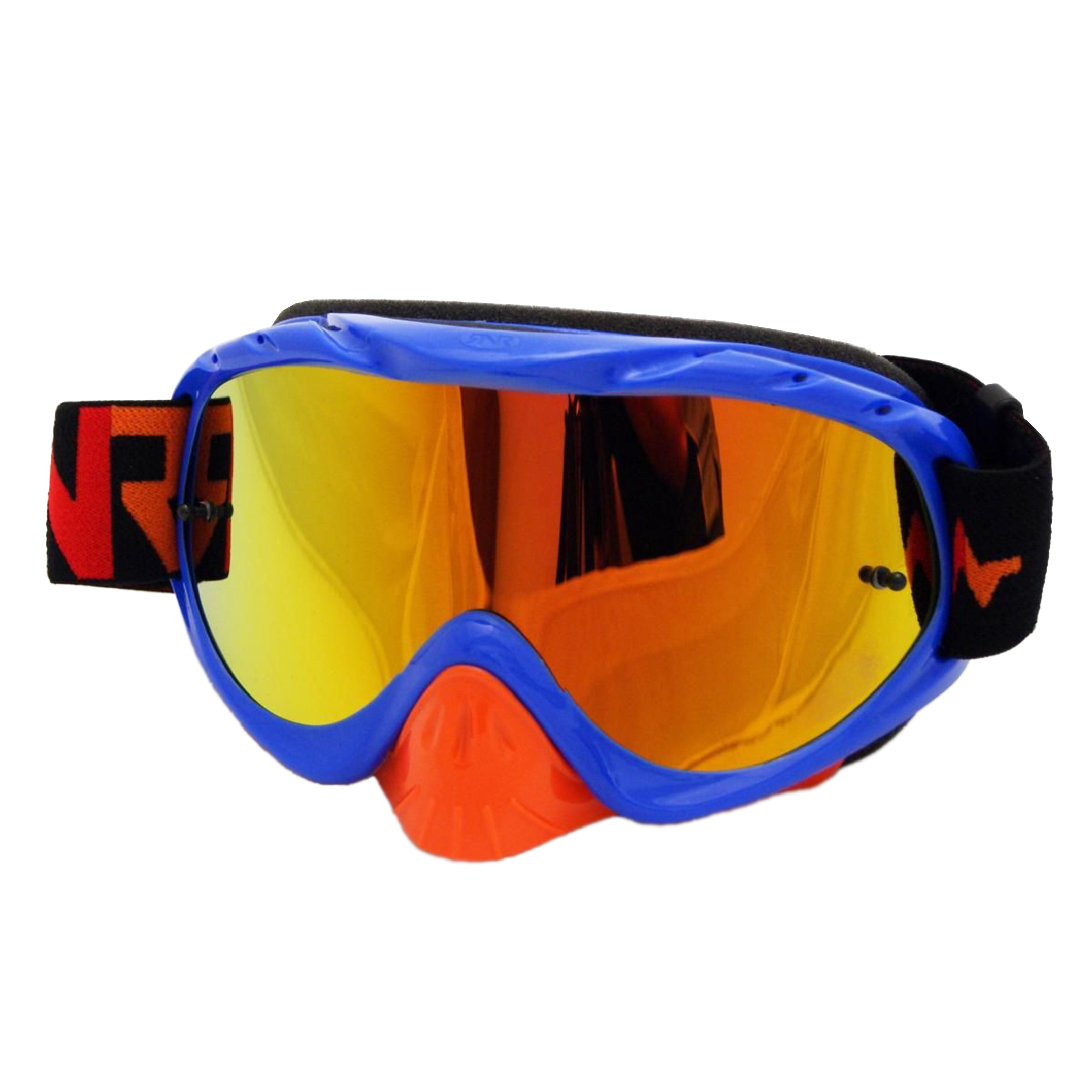 RNR HYBRID BLUE/ORANGE MIRRORED LENS, BLUE/ORANGE KTM GOGGLE, GH446M, MIRRORED LENS thumbnail 2
