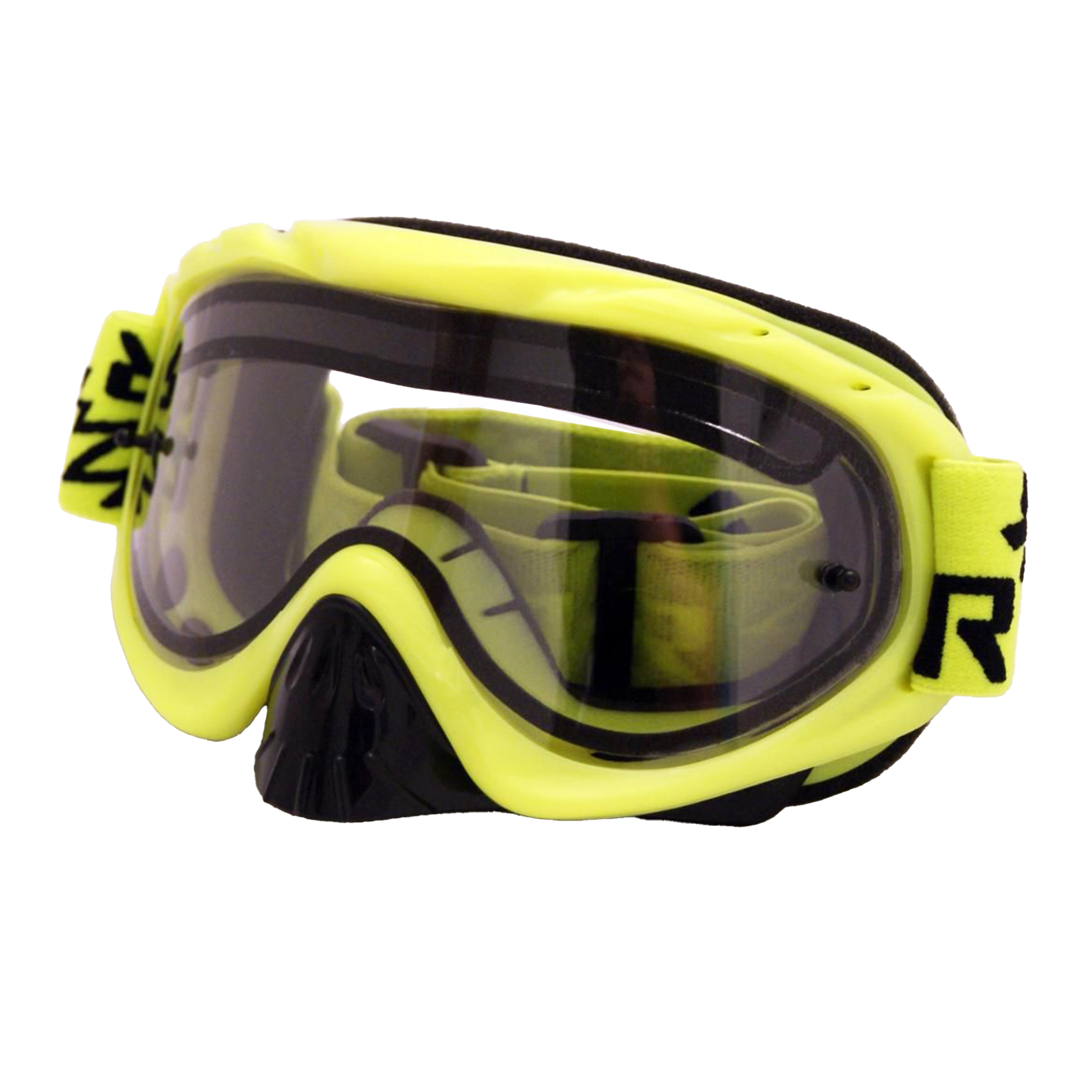 RNR HYBRID PSYCHO YEL VENTED LENS, PSYCHO YELLOW GOGGLE, GH61DV, VENTED LENS thumbnail 2