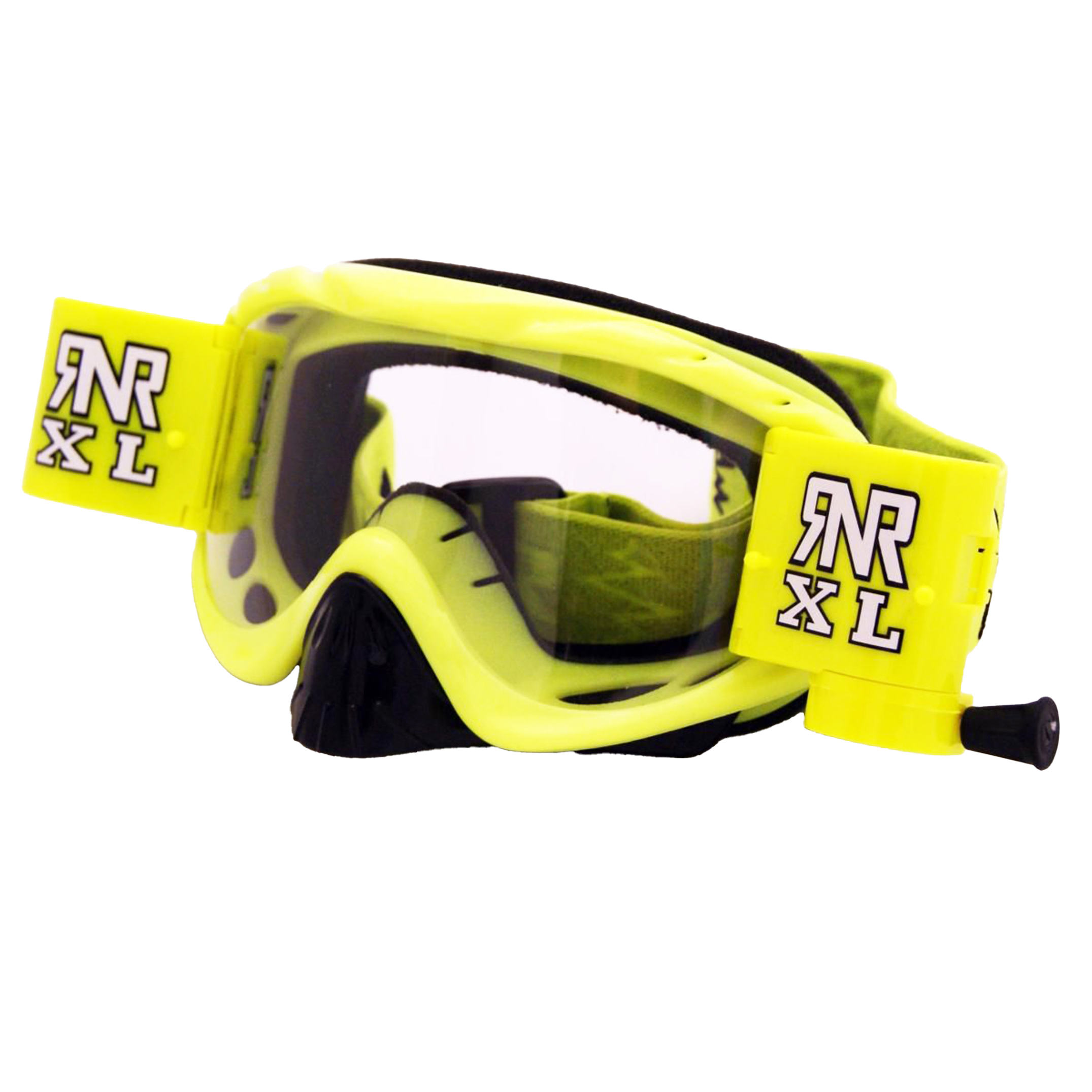 RNR HYBRID PSYCHO YEL XL ROLL & TEAR OFF, PSYCHO YELLOW GOGGLE, 36MM ROLL OFF, GH61XL, ROLL & TEAR OFF thumbnail 2
