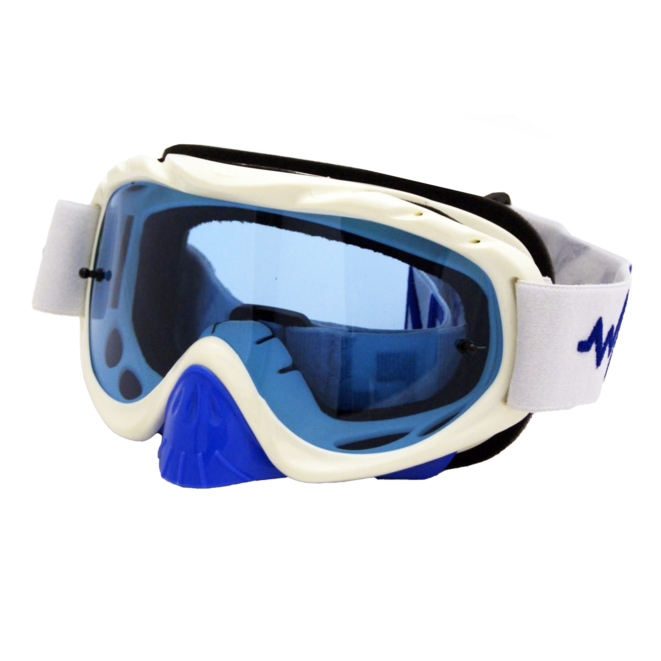 RNR HYBRID WHITE/BLUE TEAR OFF, WHITE/BLUE LIMITED EDITION GOGGLE, GH224TO, TEAR OFF thumbnail 2