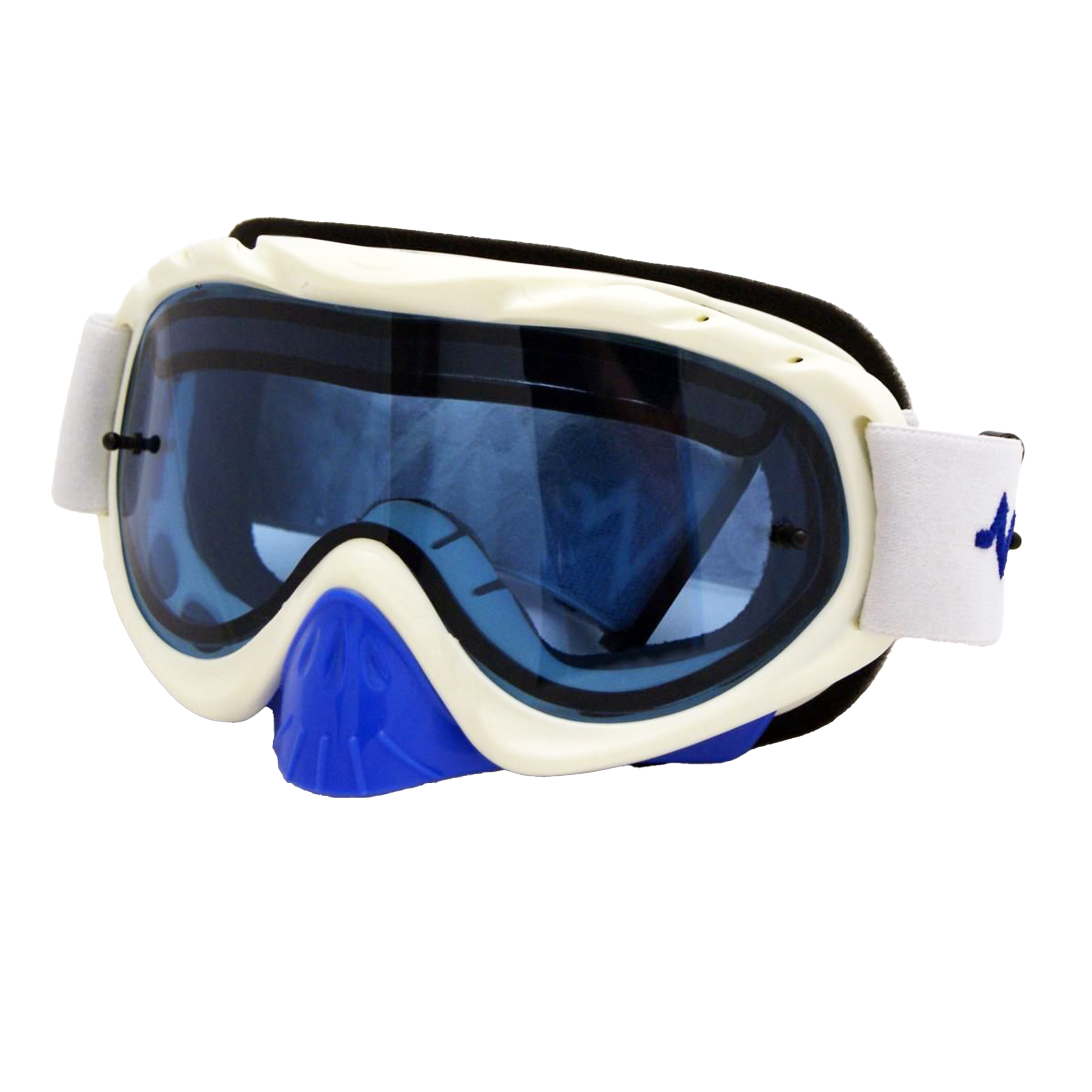 RNR HYBRID WHITE/BLUE VENTED LENS, WHITE/BLUE LIMITED EDITION GOGGLE, GH224DV, VENTED LENS thumbnail 2