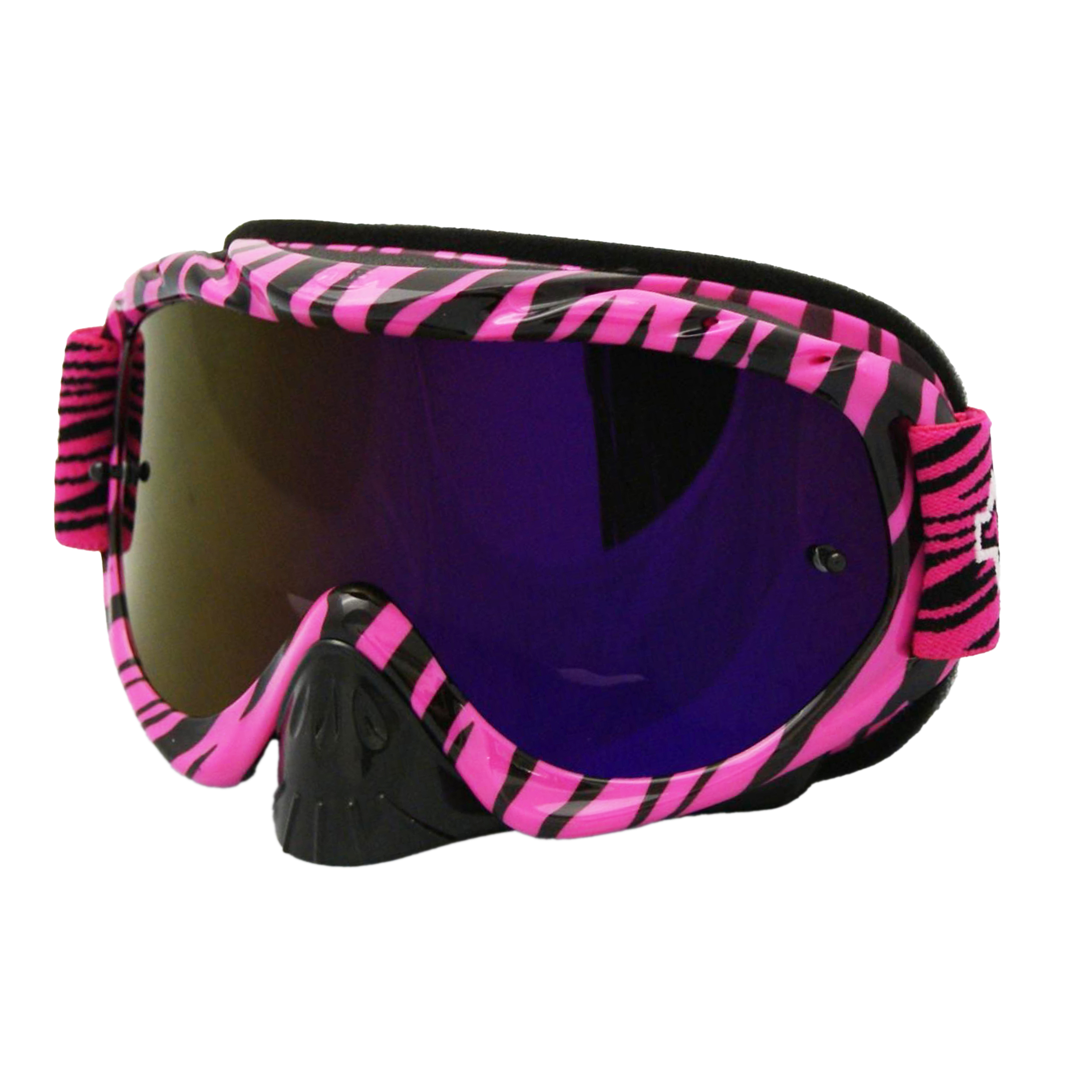RNR HYBRID WILD PK/BK MIRRORED LENS, WILD PINK & BLACK GOGGLE, GH369M, MIRRORED LENS thumbnail 2