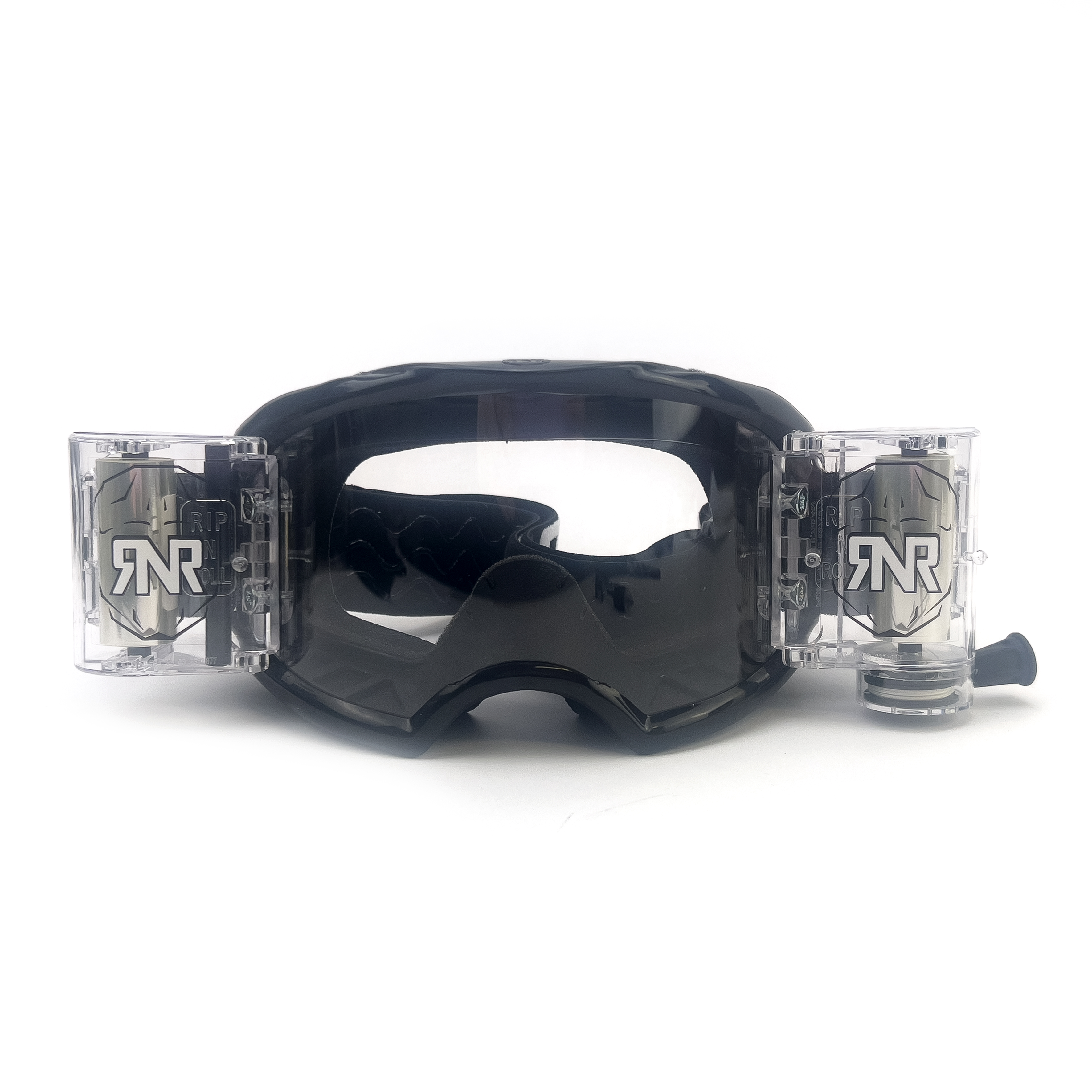 RNR COLOSSUS BLACK WVS 48mm, BLACK GOGGLE, WIDE VISION SYSTEM, GXC23, ROLL & TEAR OFF thumbnail 2