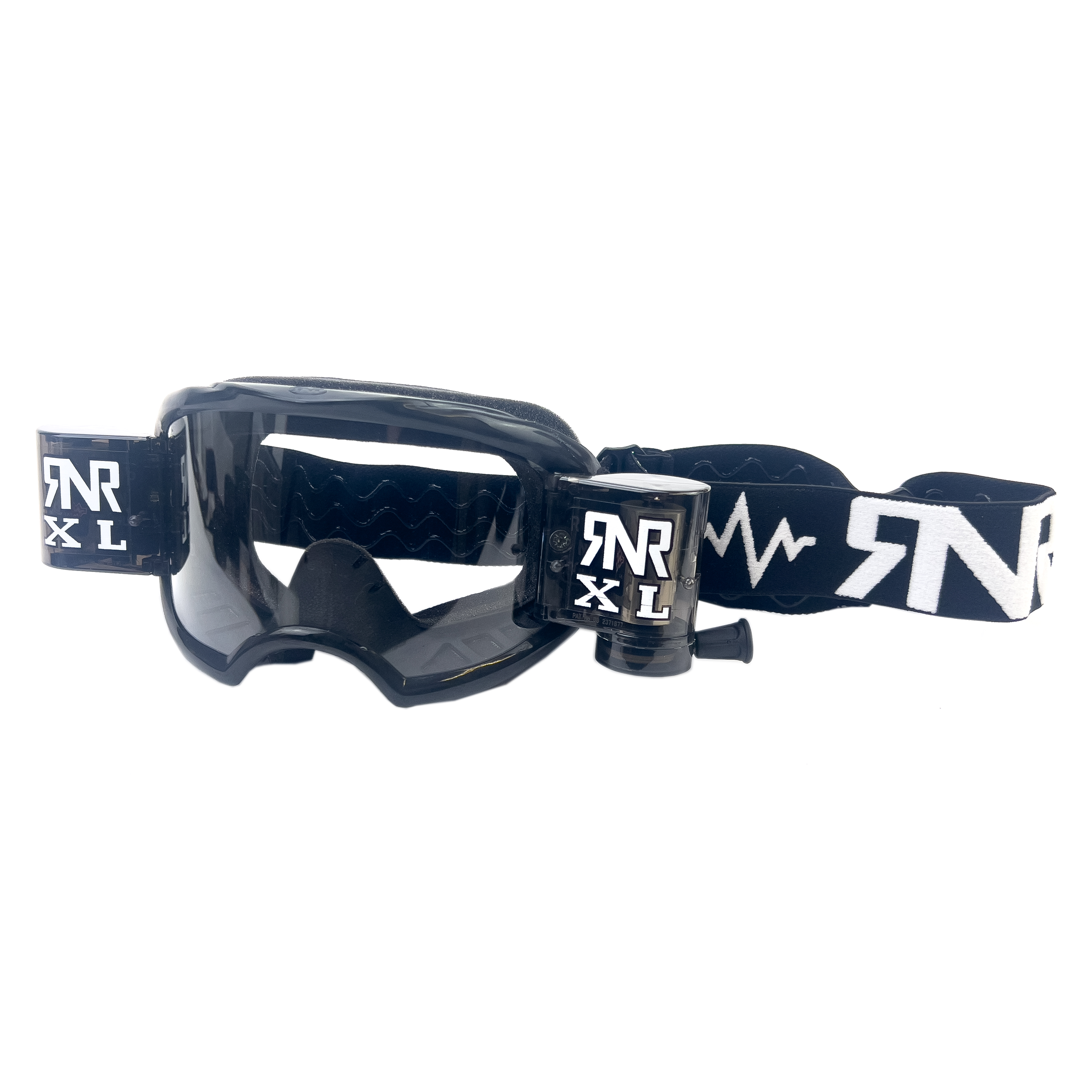 RNR COLOSSUS BLACK XL ROLL & TEAR OFF, BLACK GOGGLE, 36MM ROLL OFF, GX23XL, ROLL & TEAR OFF image 1