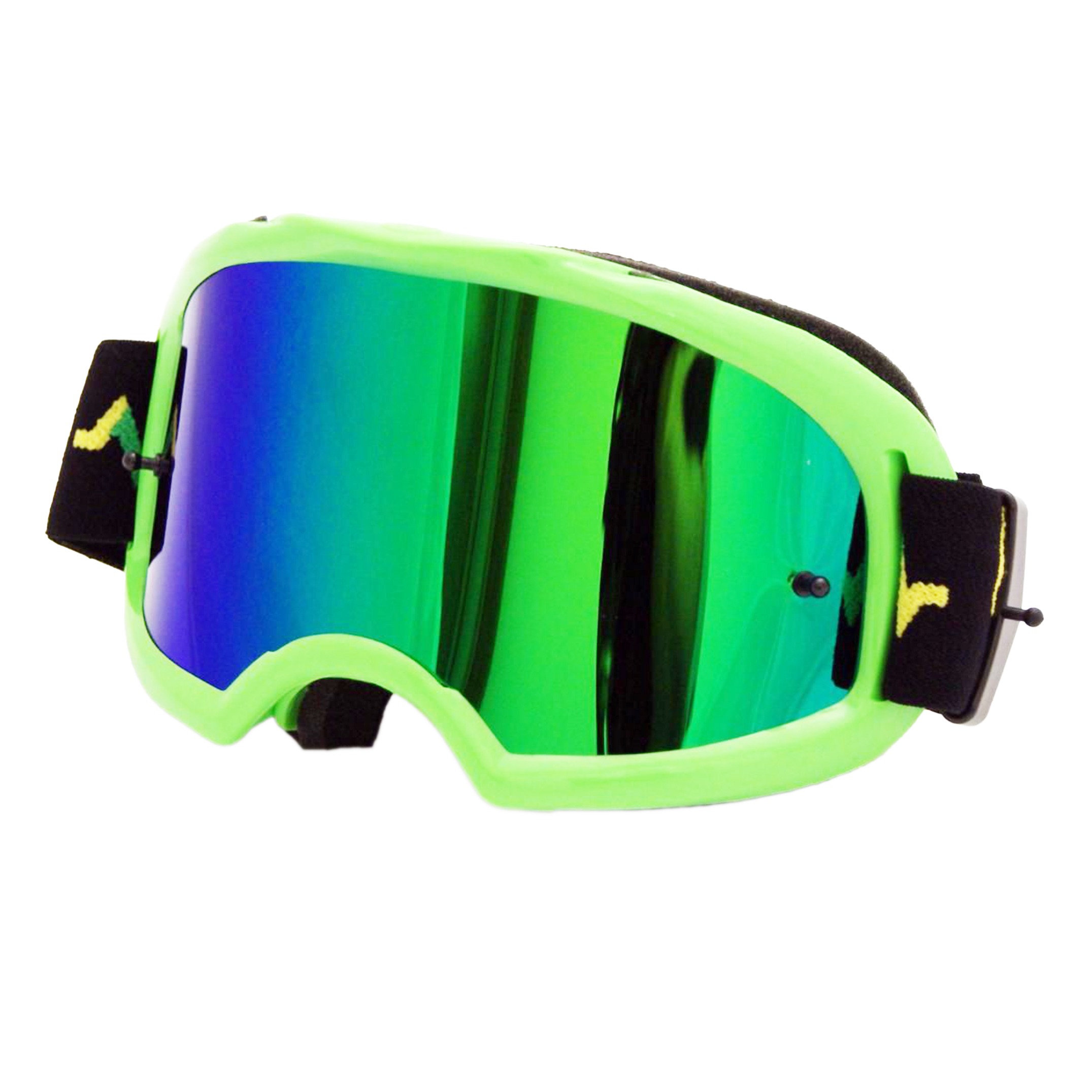 RNR COLOSSUS GREEN MIRRORED LENS, GREEN GOGGLE, GX47M, MIRRORED LENS image 1