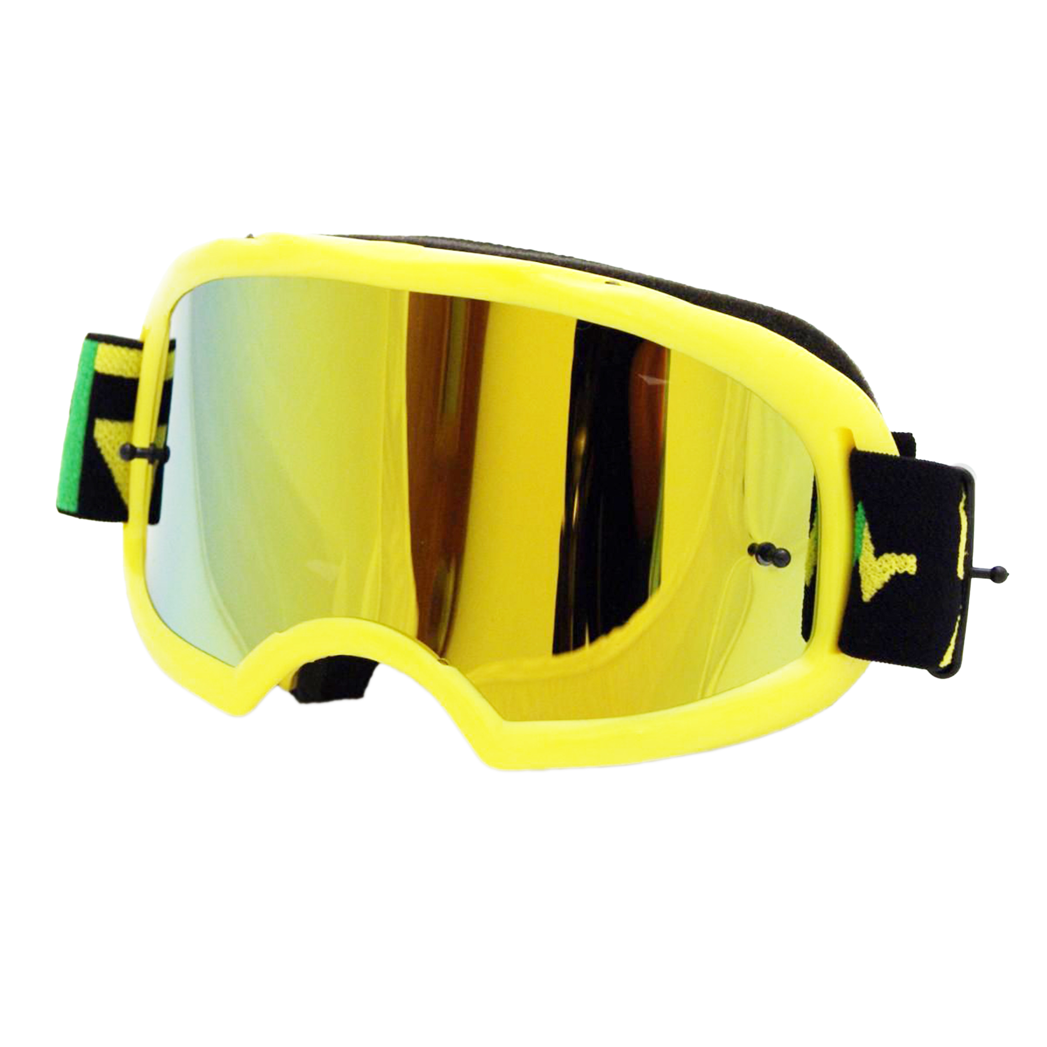 RNR COLOSSUS YELLOW MIRRORED LENS, YELLOW GOGGLE, GX48M, MIRRORED LENS image 1