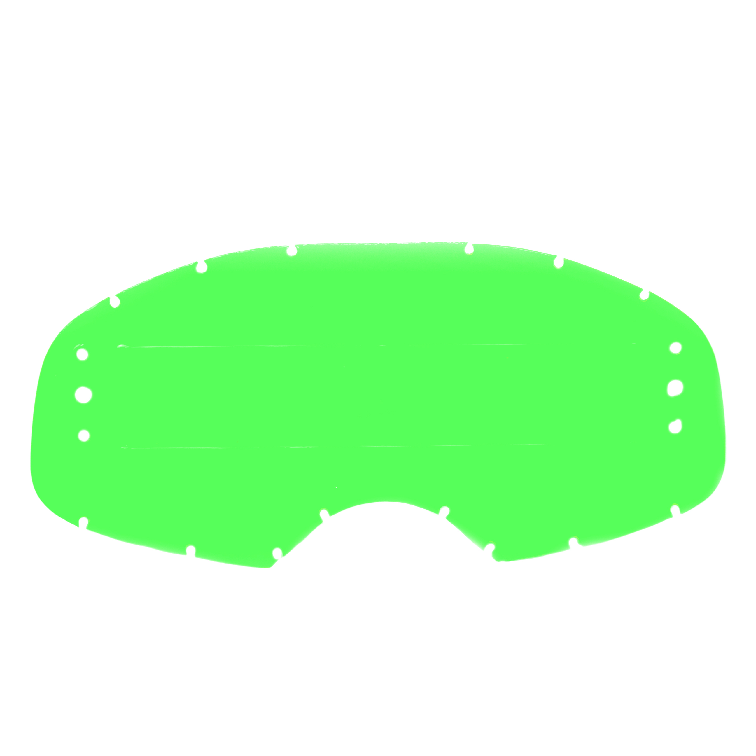 COLOSSUS ROLL OFF LENS GREEN LINED, ANTI FOG, ANTI SCRATCH, LGR00R image 1