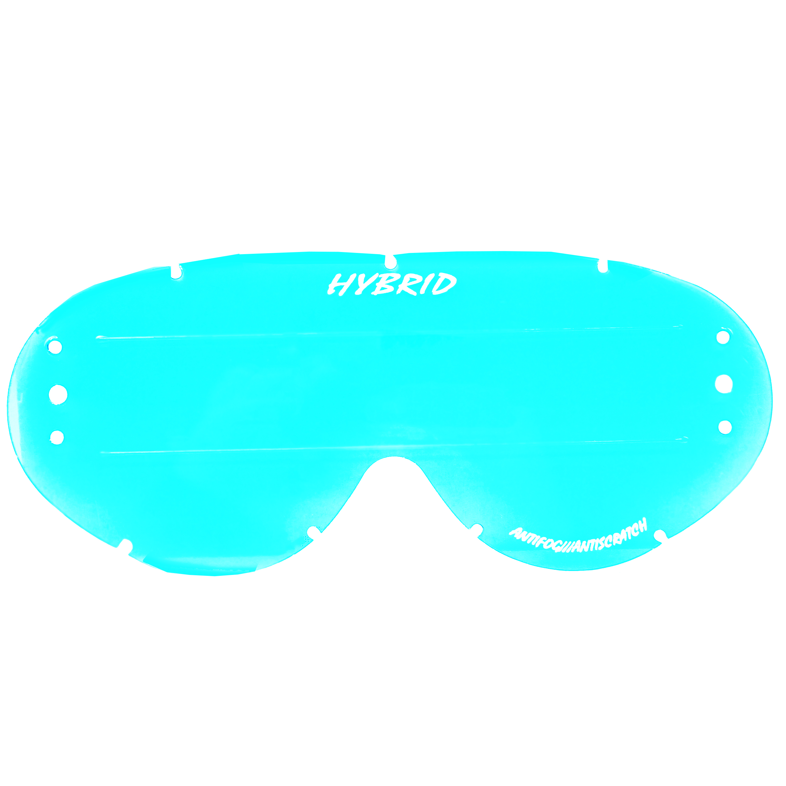 HYBRID XL ROLL OFF LENS BLUE RAISED STRIP, ANTI FOG, ANTI SCRATCH, LBR201RXL