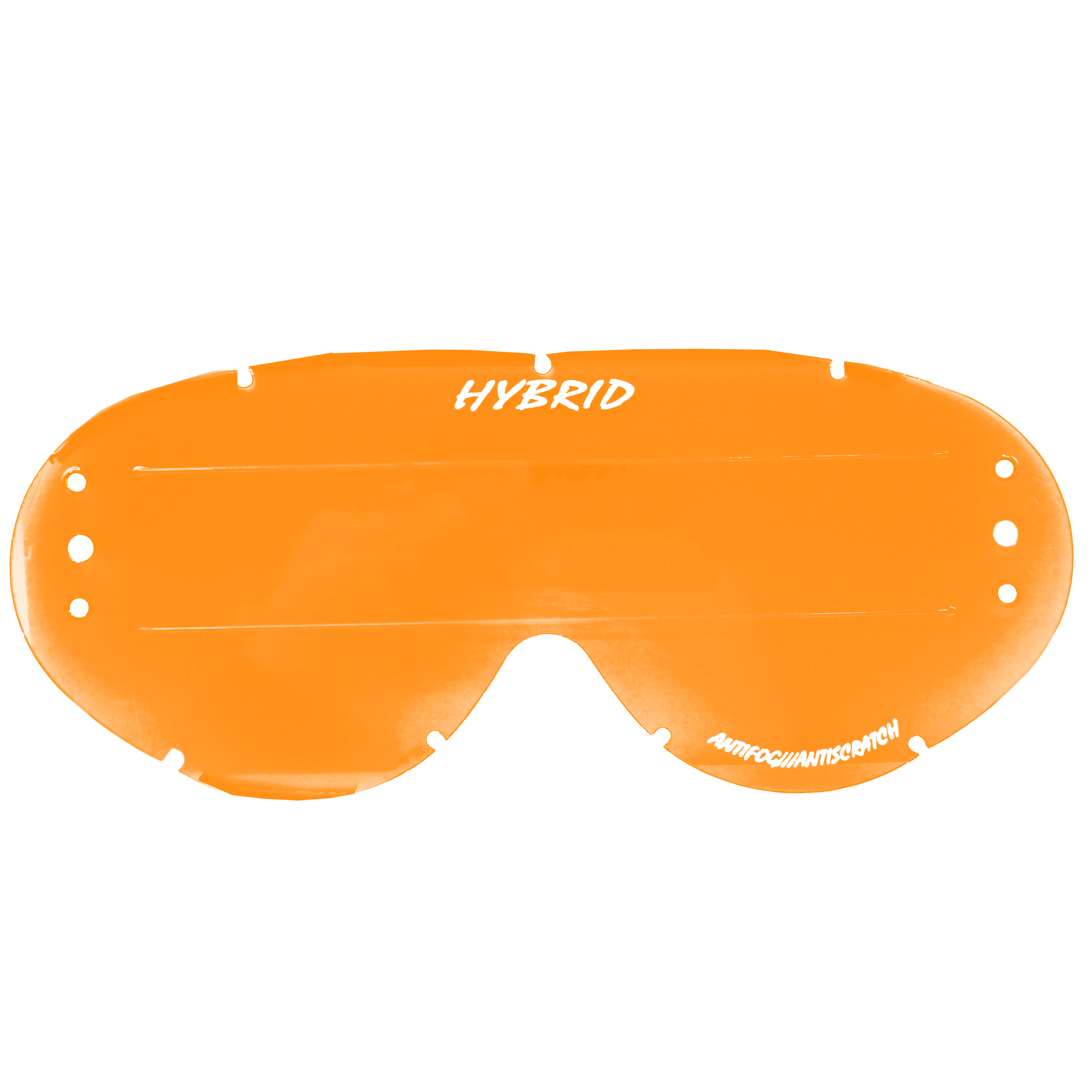 HYBRID XL ROLL OFF LENS ORANGE RAISED STRIP, ANTI FOG, ANTI SCRATCH, LOR201RXL