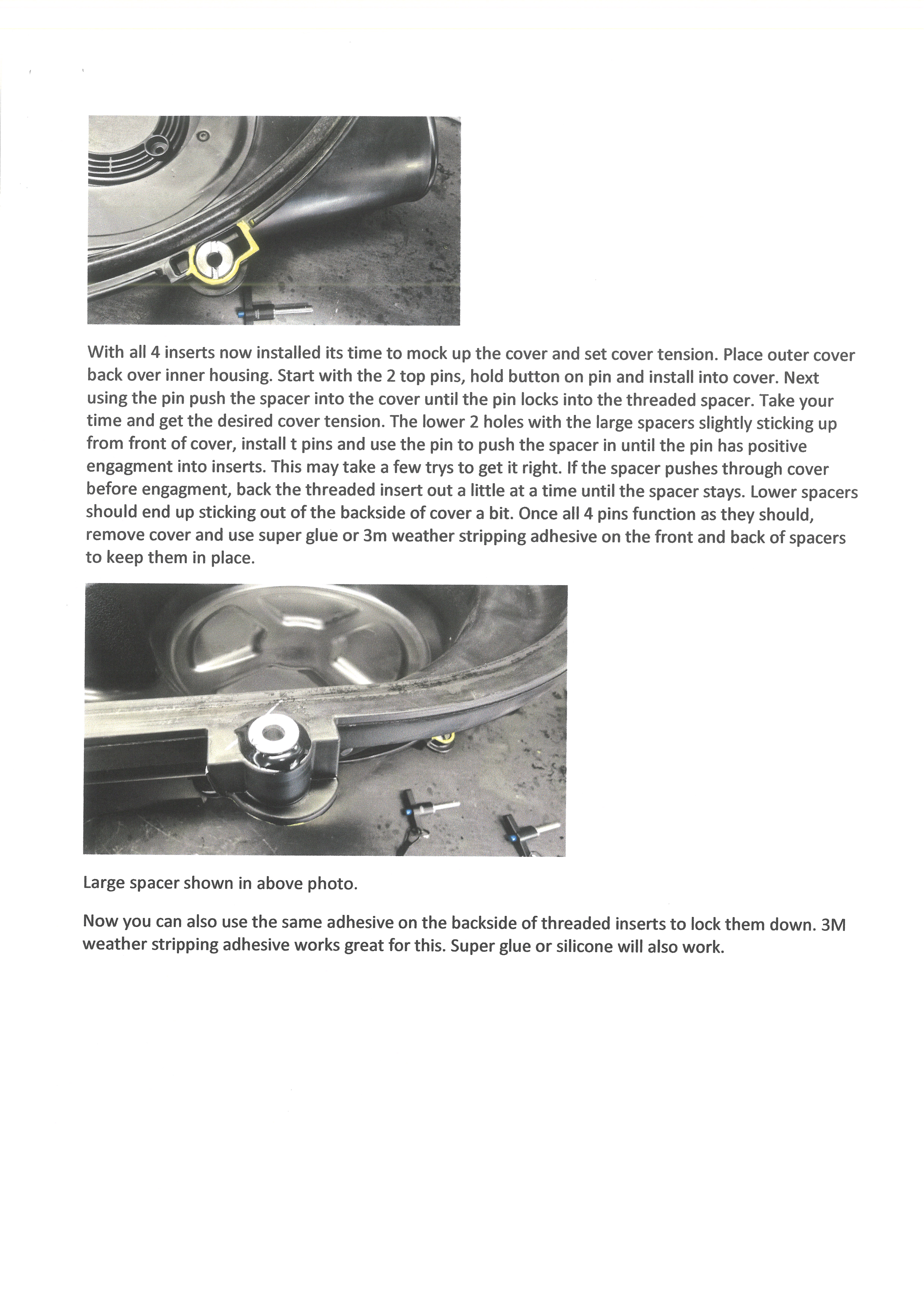 POLARIS PRO R 4 PIN QUICK RELEASE CVT COVER KIT JOHNSTON MOTORSPORTS thumbnail 8