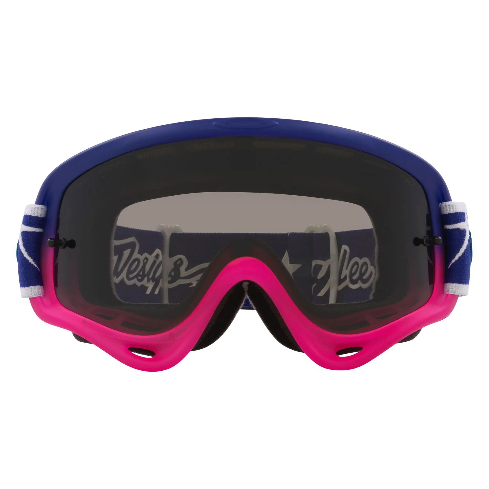 OAKLEY O-FRAME MX TROY LEE DESIGN SPEED STARS BLUE/PINK, DARK GREY LENS image 1