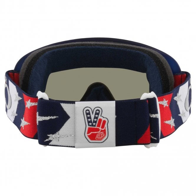 OAKLEY O-FRAME MX TROY LEE DESIGN RWB STARS BLUE/DARK SMOKE, DARK GREY LENS thumbnail 2