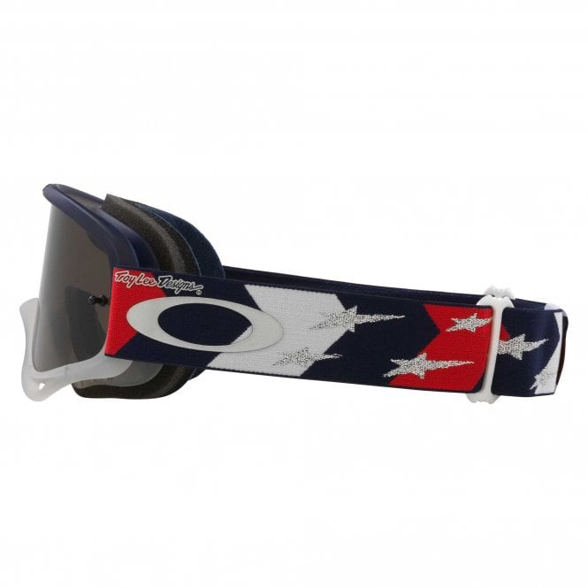 OAKLEY O-FRAME MX TROY LEE DESIGN RWB STARS BLUE/DARK SMOKE, DARK GREY LENS thumbnail 4
