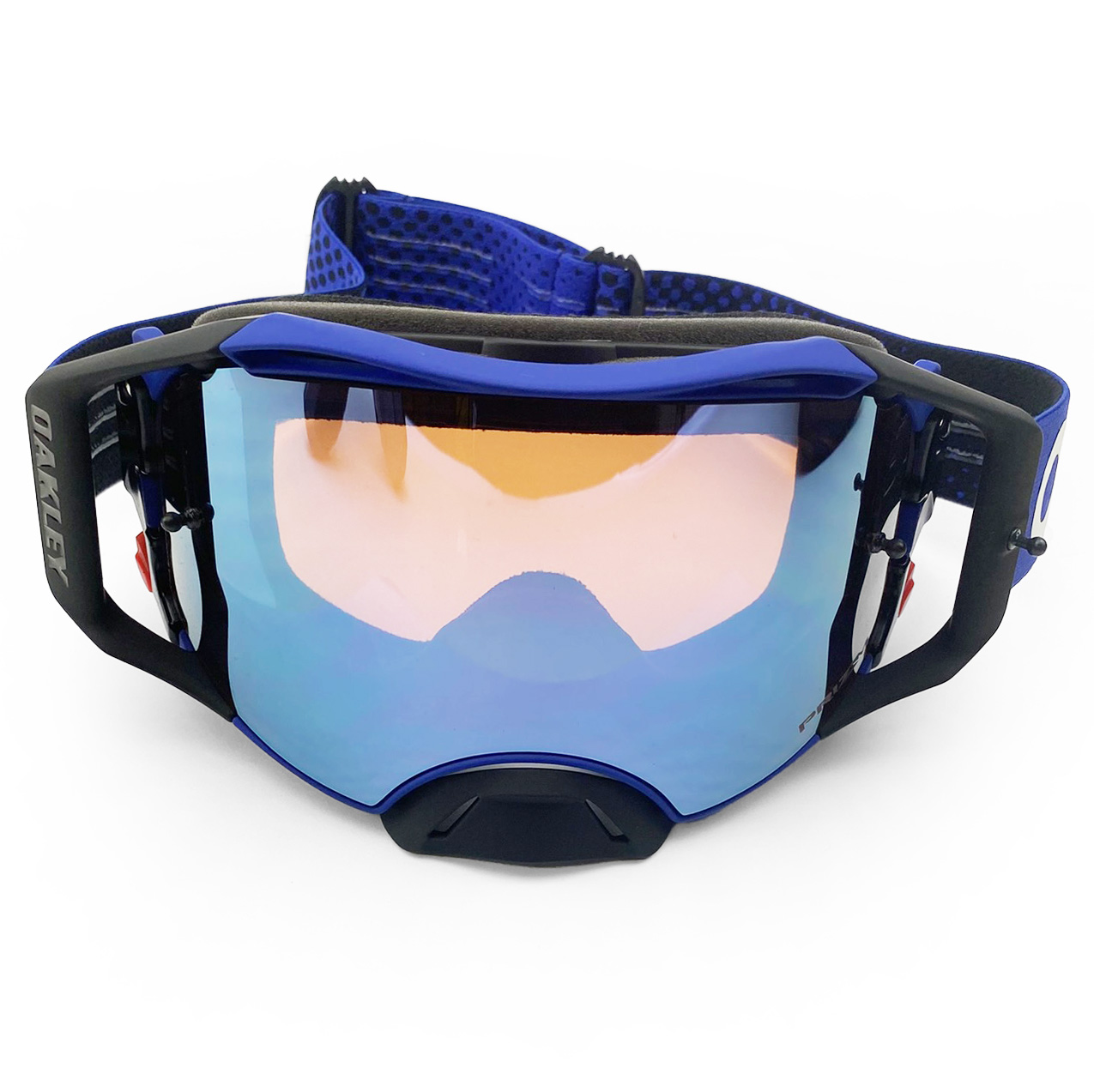 OAKLEY AIRBRAKE MX MOTO BLUE B1B BLUE/BLUE, PRIZM MX SAPPHIRE IRIDIUM LENS thumbnail 4