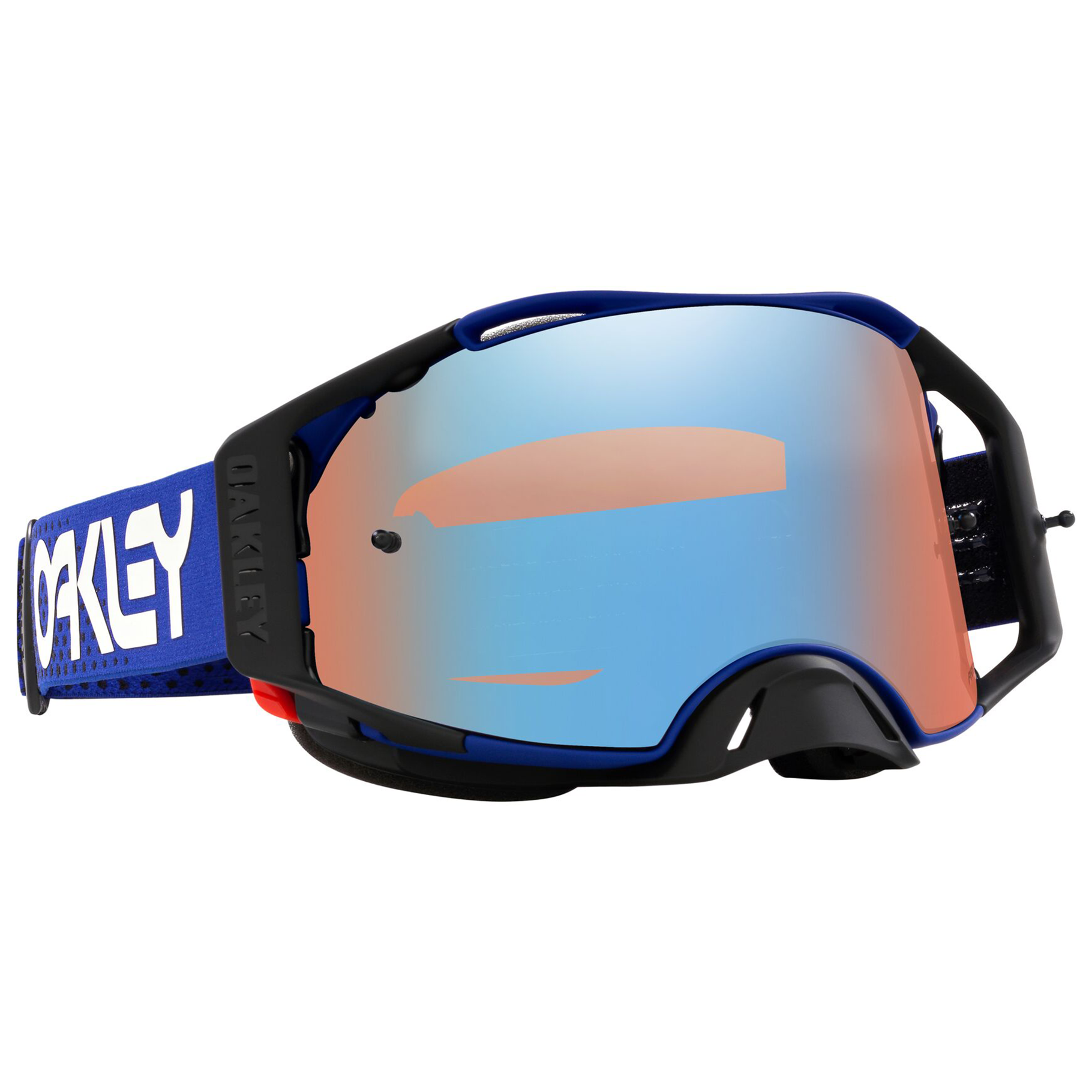 OAKLEY AIRBRAKE MX MOTO BLUE B1B BLUE/BLUE, PRIZM MX SAPPHIRE IRIDIUM LENS image 1