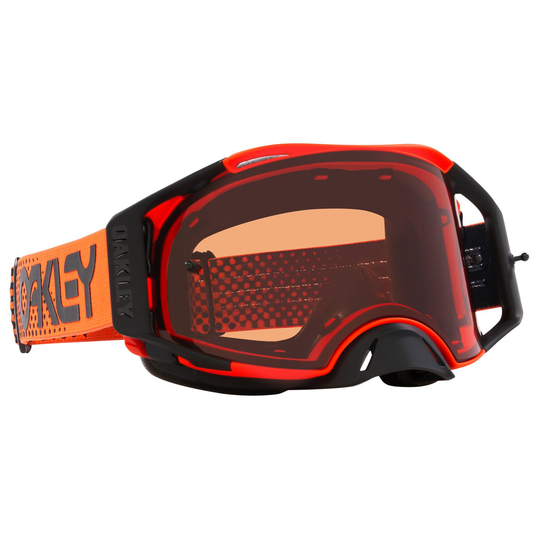 OAKLEY AIRBRAKE MX MOTO ORANGE ORANGE/BRONZE, PRIZM MX BRONZE LENS image 1