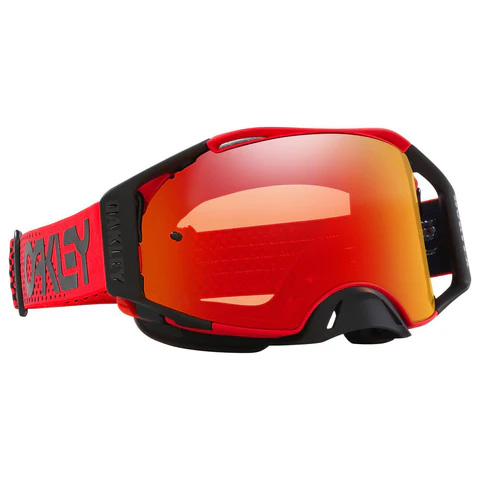 OAKLEY AIRBRAKE MX MOTO RED RED/ORANGE, PRIZM MX TORCH IRIDIUM LENS image 1