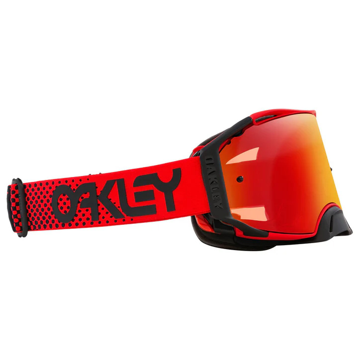 OAKLEY AIRBRAKE MX MOTO RED RED/ORANGE, PRIZM MX TORCH IRIDIUM LENS thumbnail 3